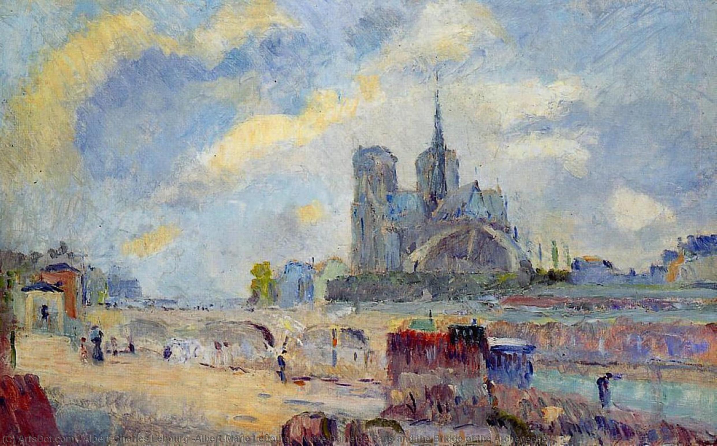 Notre Dame De Paris In Črkovska Galerija — Albert Karel Lebourg