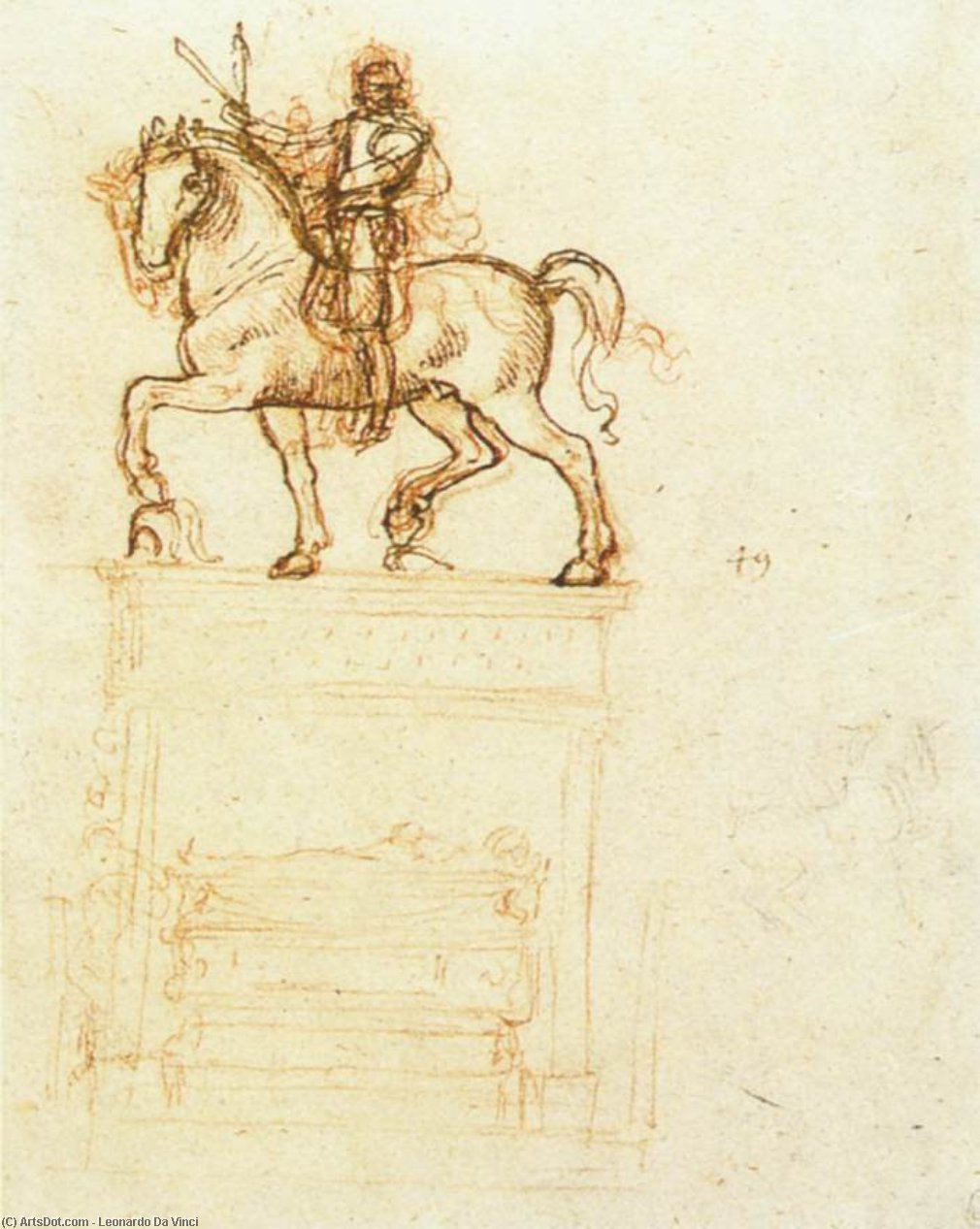 Leonardo da Vinci - Study for the Trivulzio Monument