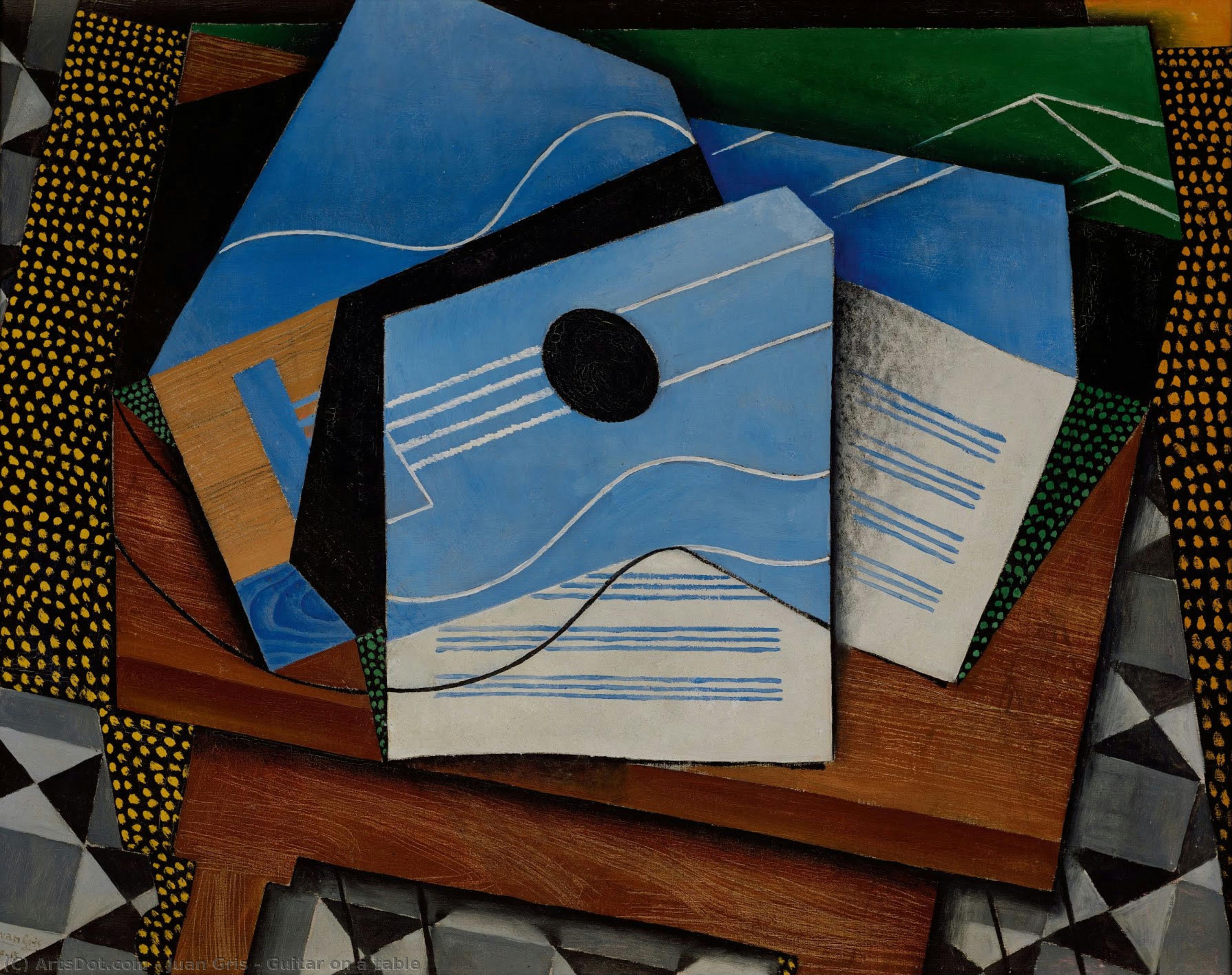 Guitar On A Table — Хуан Грис