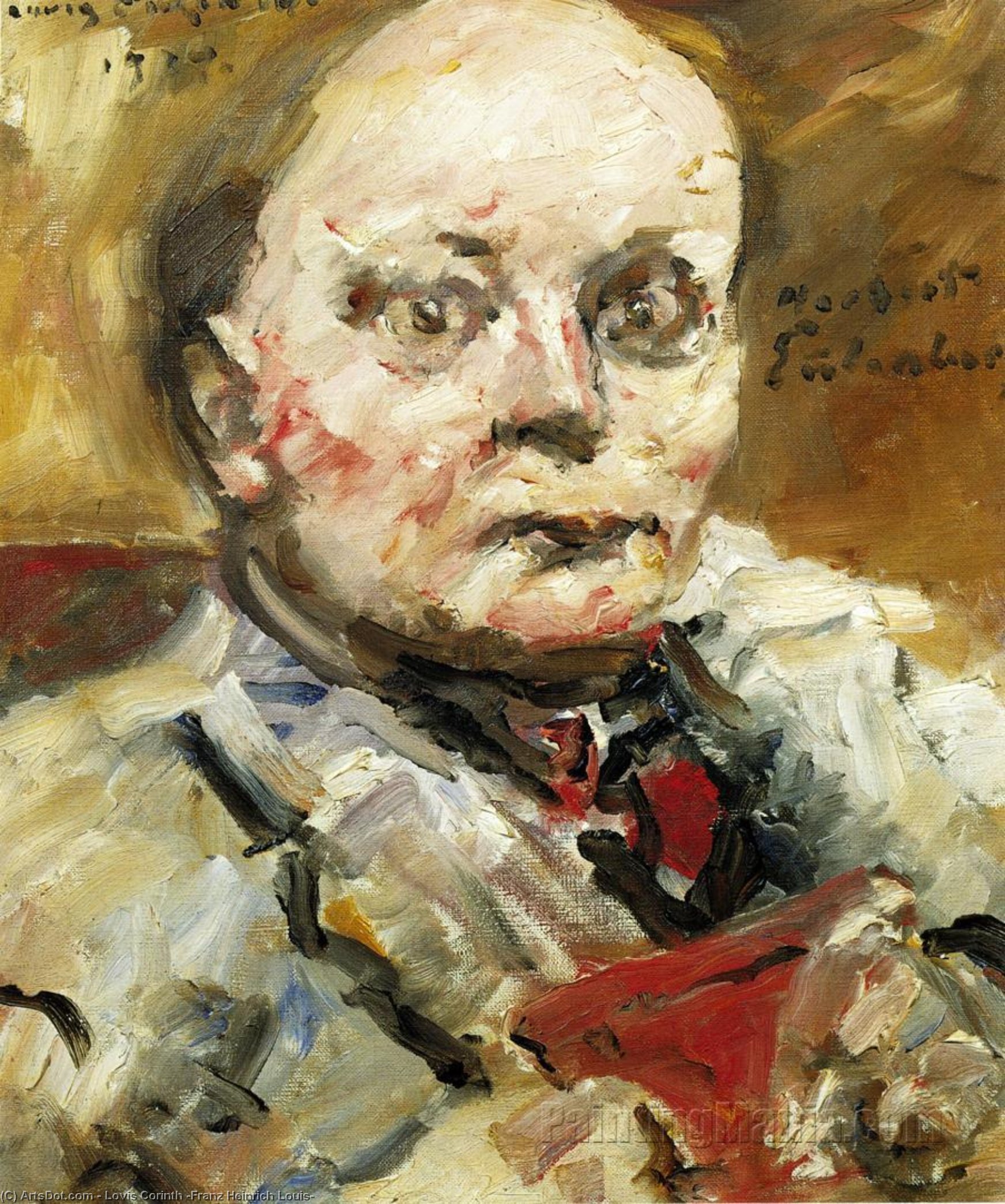 Porträt Des Dichters Herbert Eulenberg — Lovis Corinth