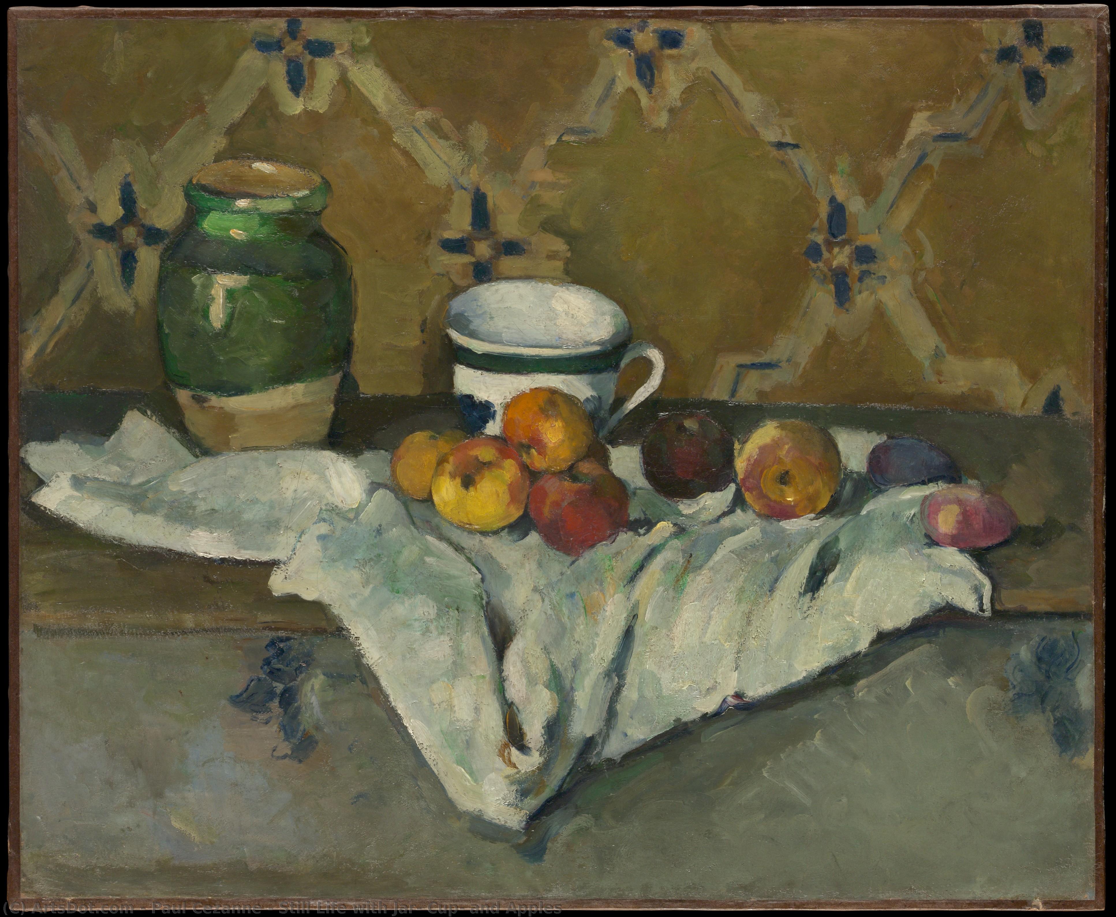 Pol Sezan - Still Life with Jar, Cup, and Apples