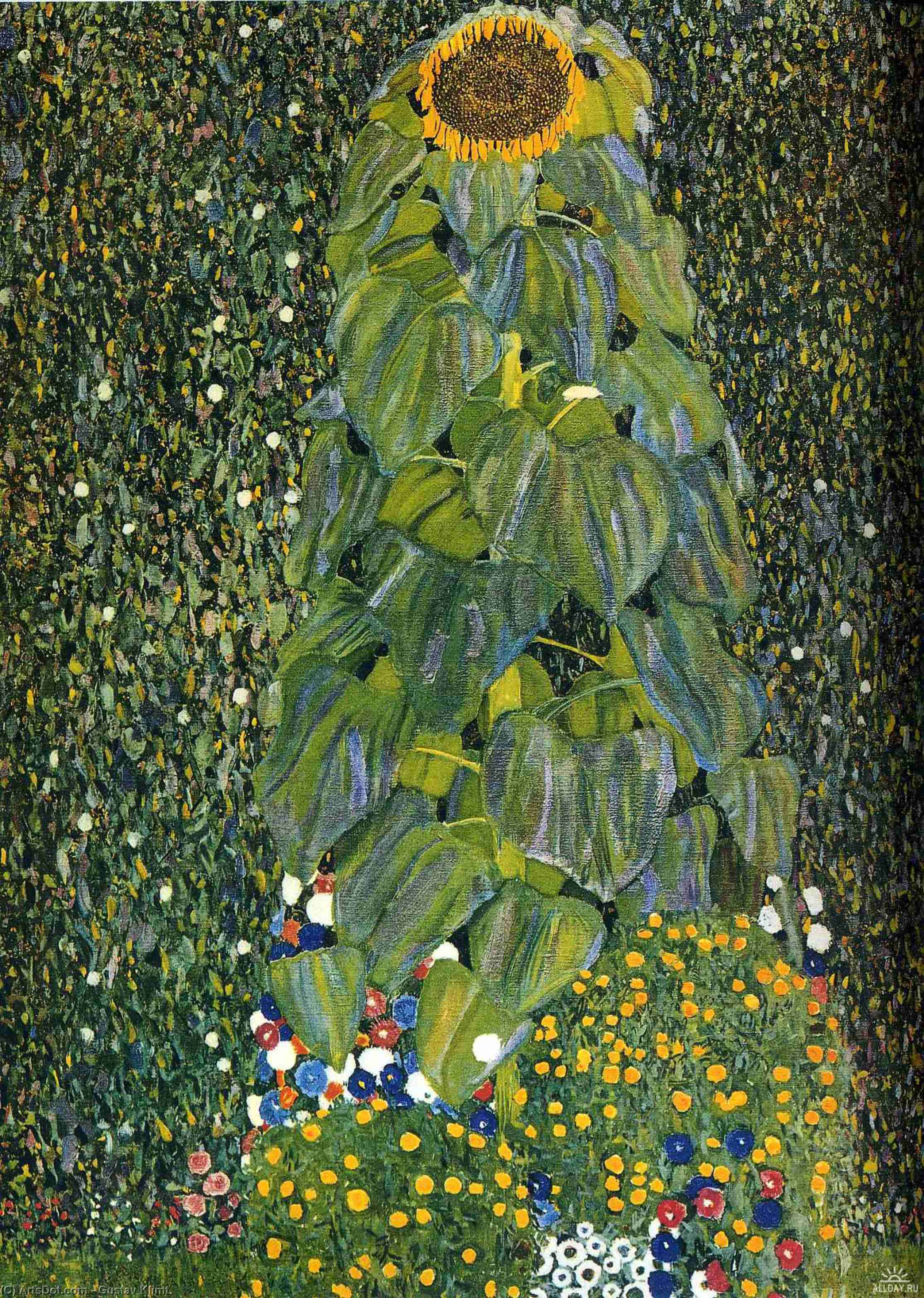 Slunečnice — Gustav Klimt