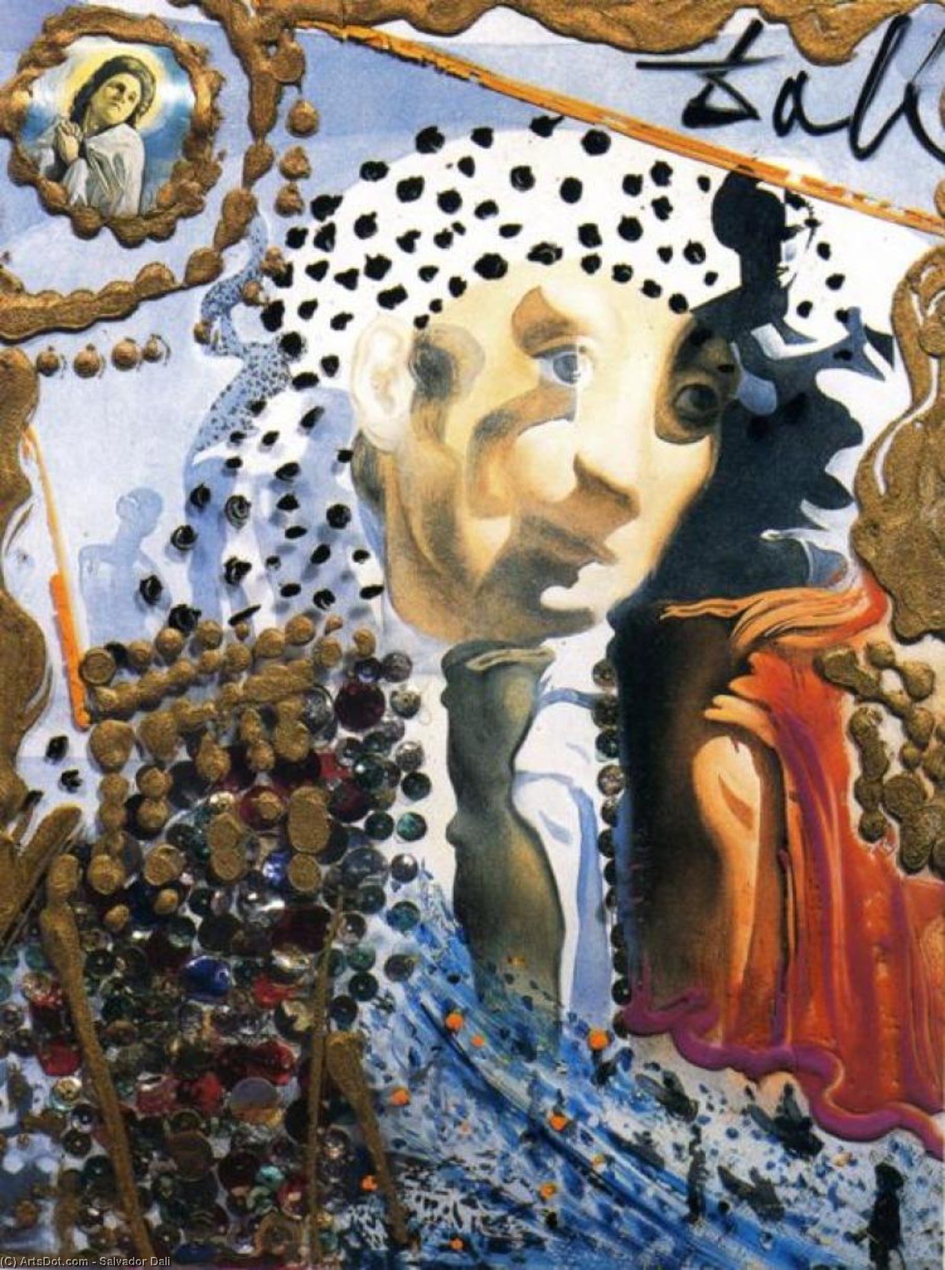 Salvador Dalí - The Whole Dali in a Face