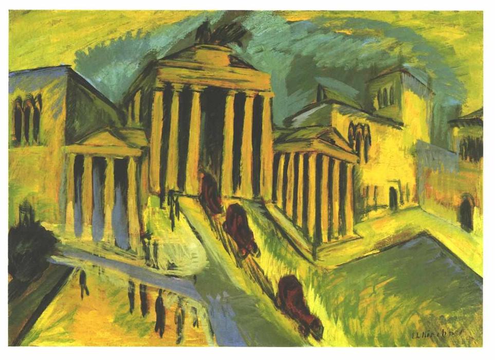 Brandenburg Gate In Berlin — Ernst Ludwig Kirchner