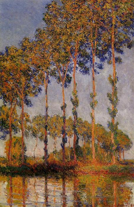 Une Rangée De Peupliers — Claude Monet