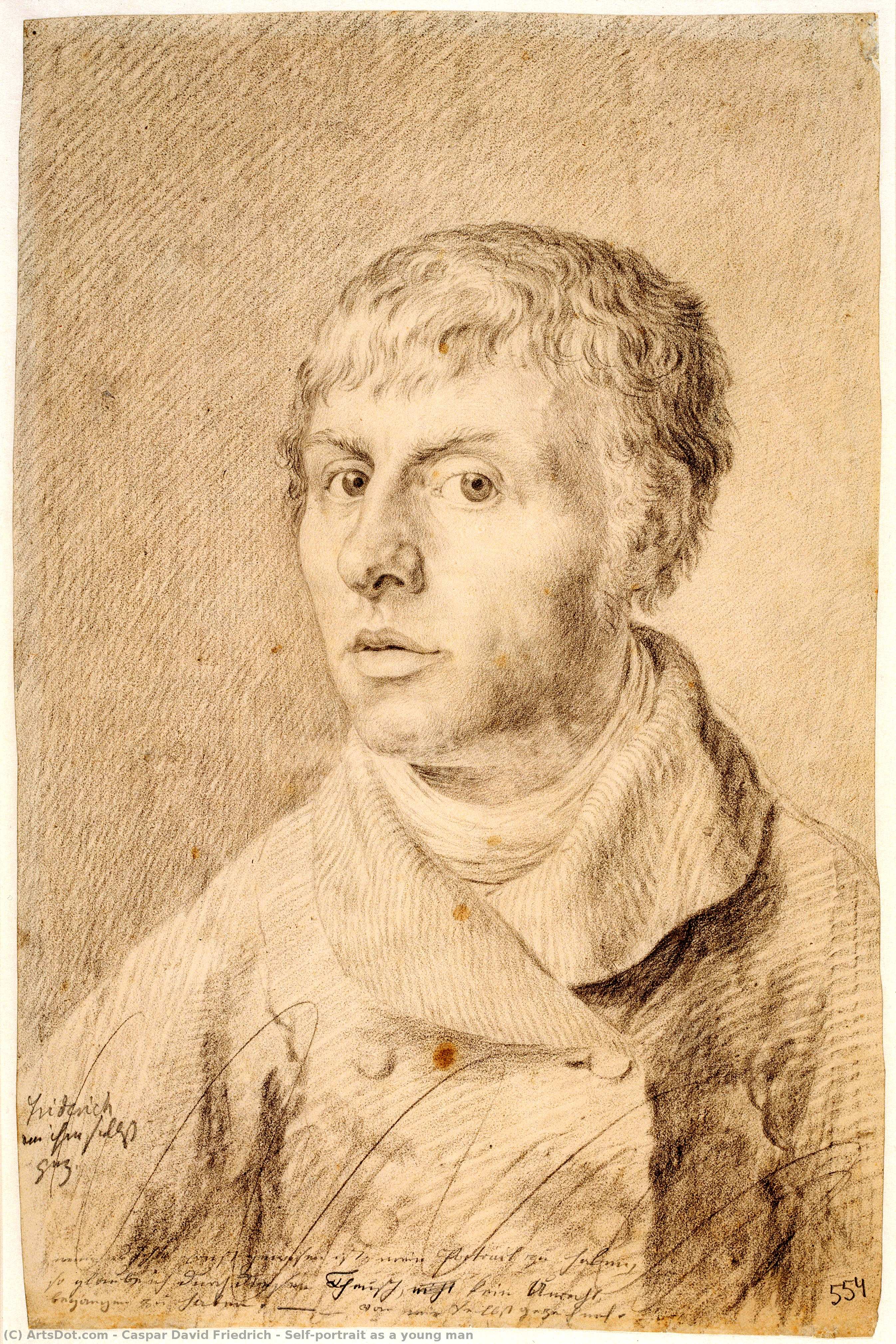 Kasparas Davidas Frydrichas - Self-portrait as a young man