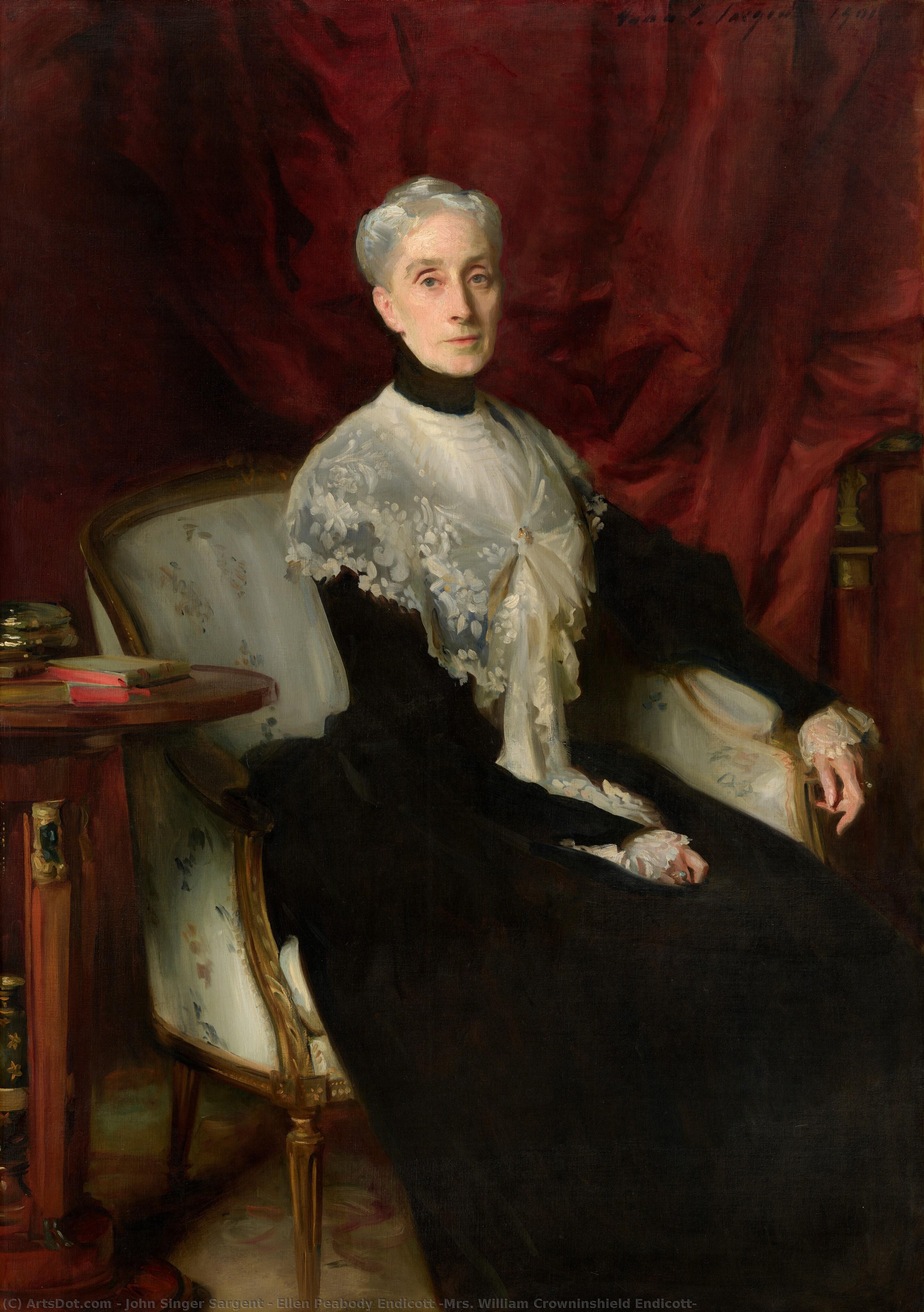 John Singer Sargent - Ellen Peabody Endicott (Mrs. William Crowninshield Endicott)