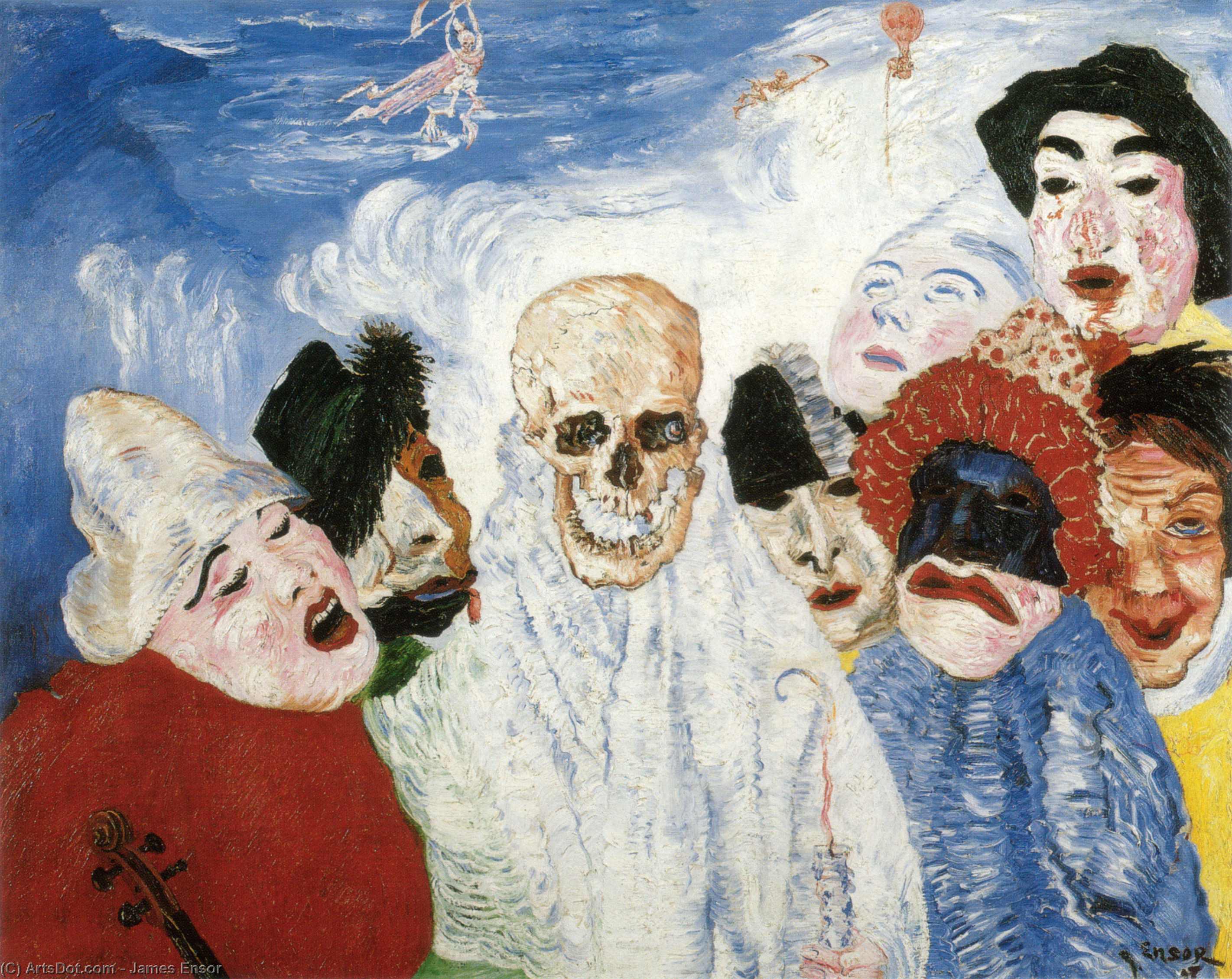 제임스 엔서 - Death and the Masks