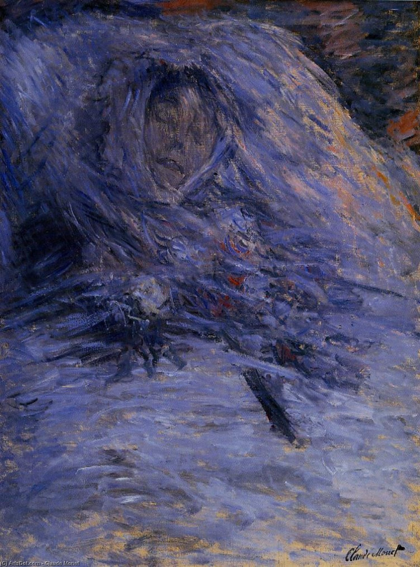 Camille Monet Sulla Morte — Claude Monet