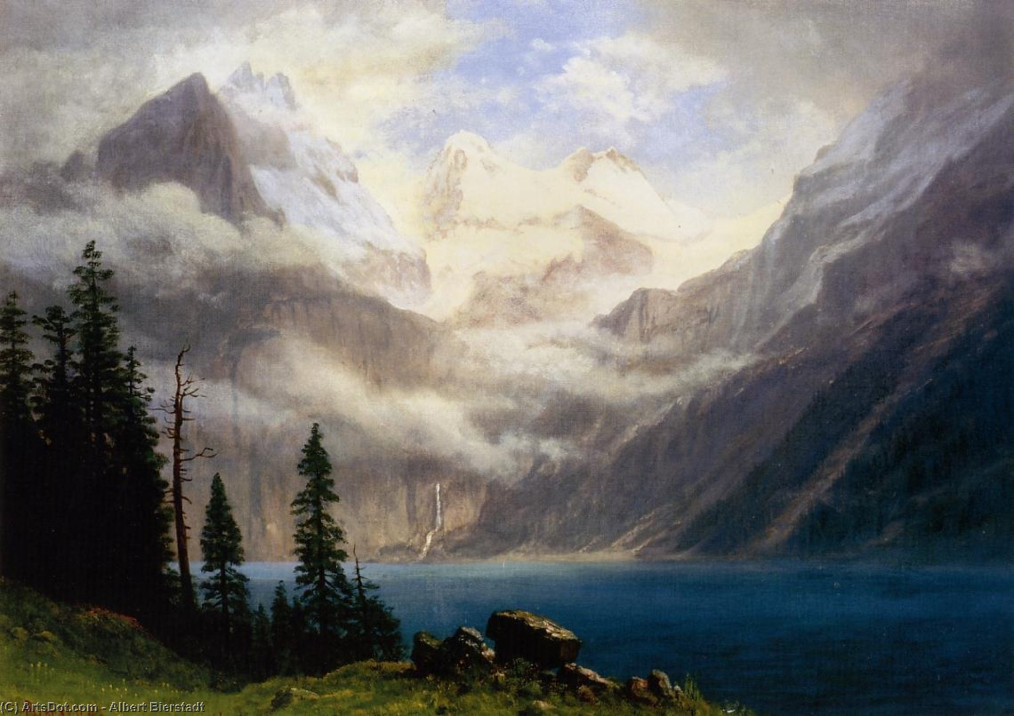 Mountain Scene — Albert Bierstadt