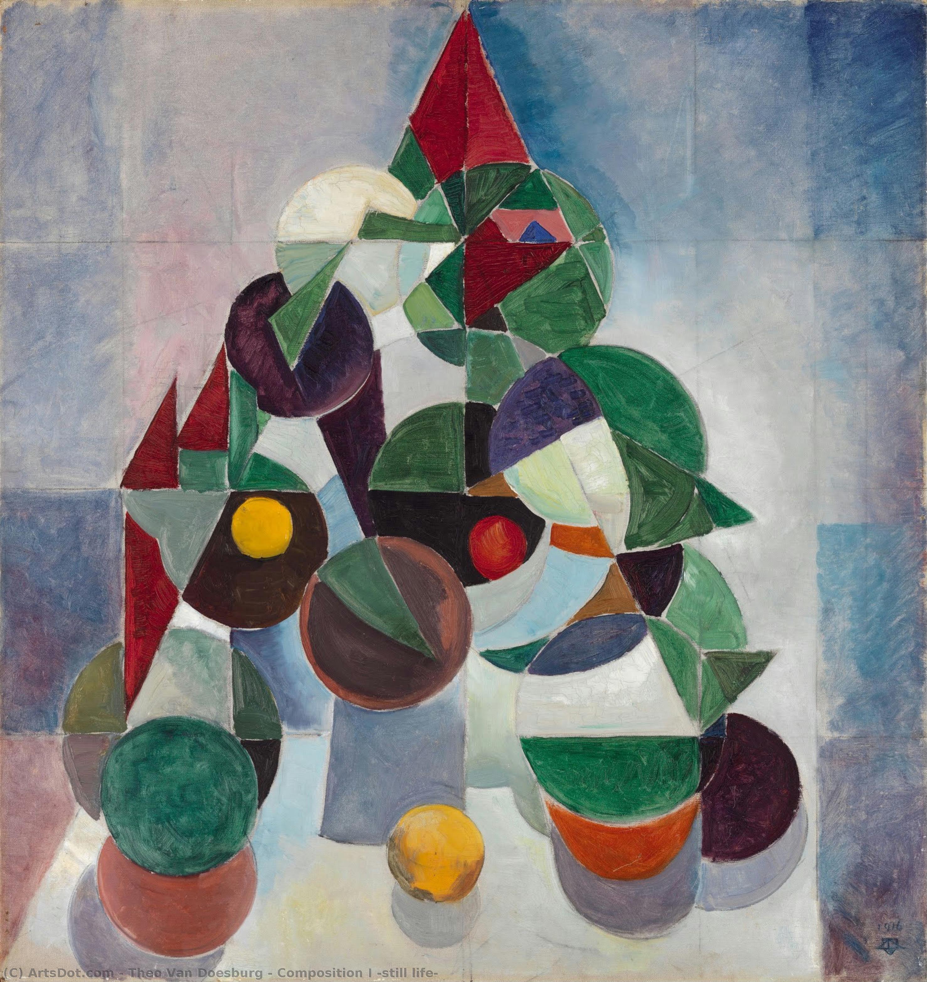 Theo van Doesburg - Composition I (still life)