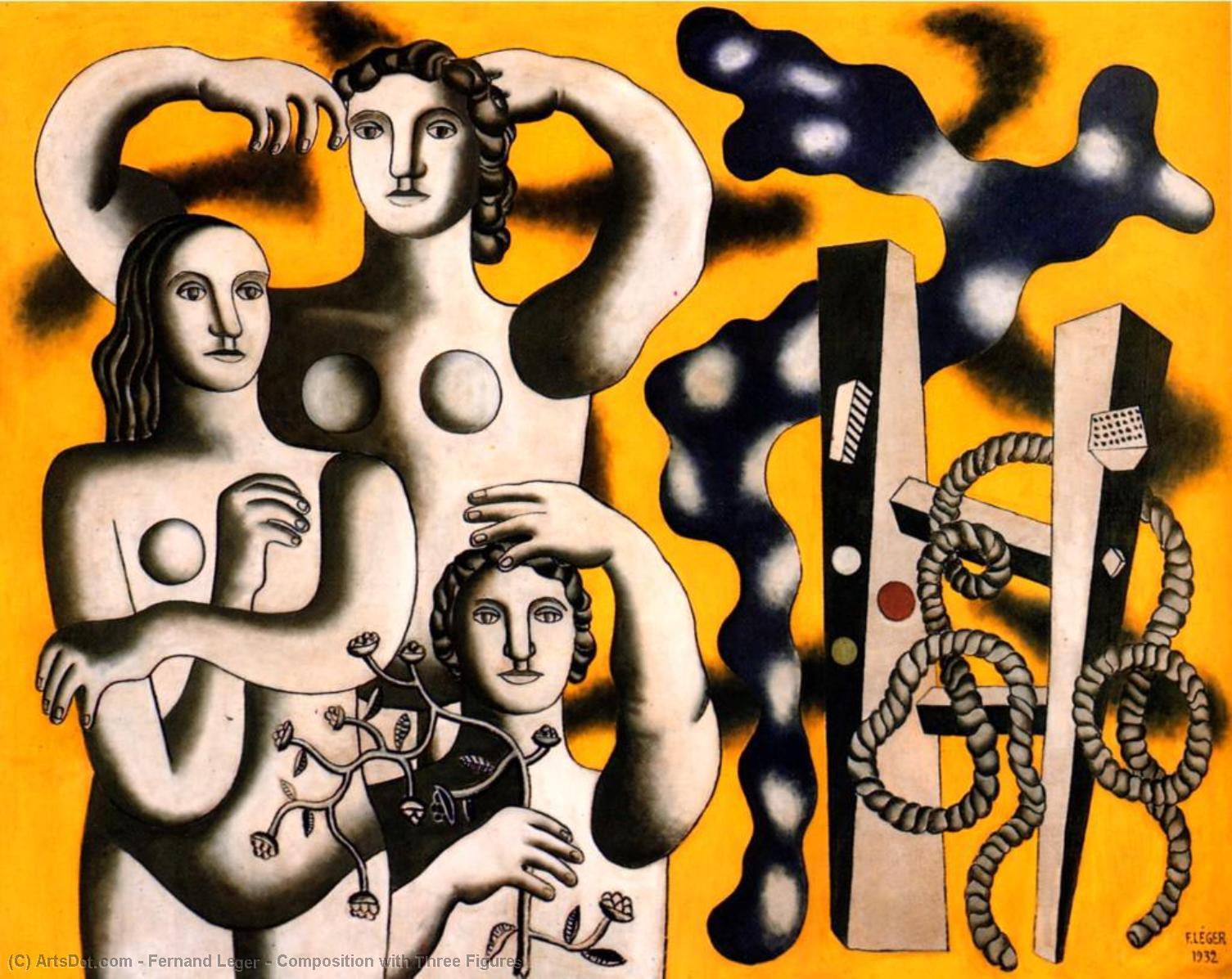 Fernand Léger - Composición con Tres Figuras