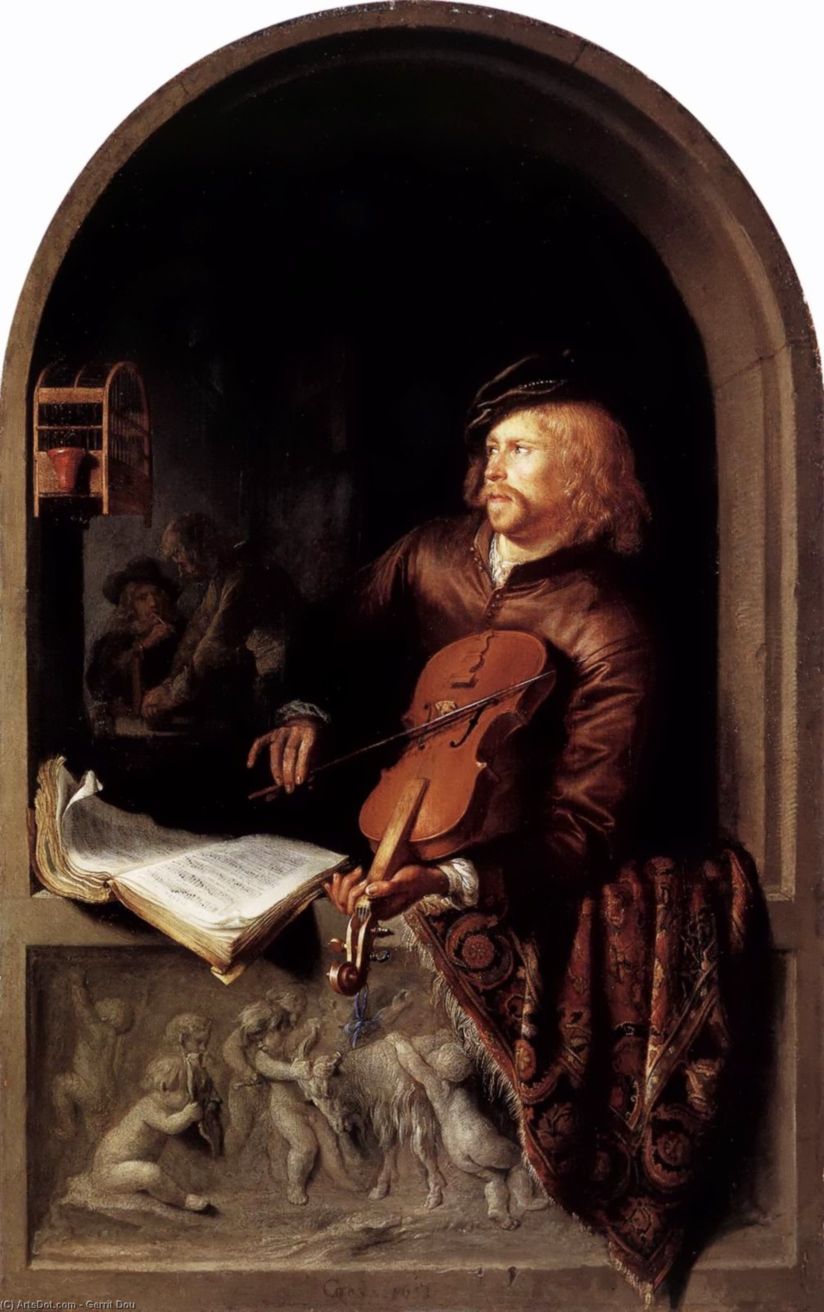 Gerrit Dou - Violon Player