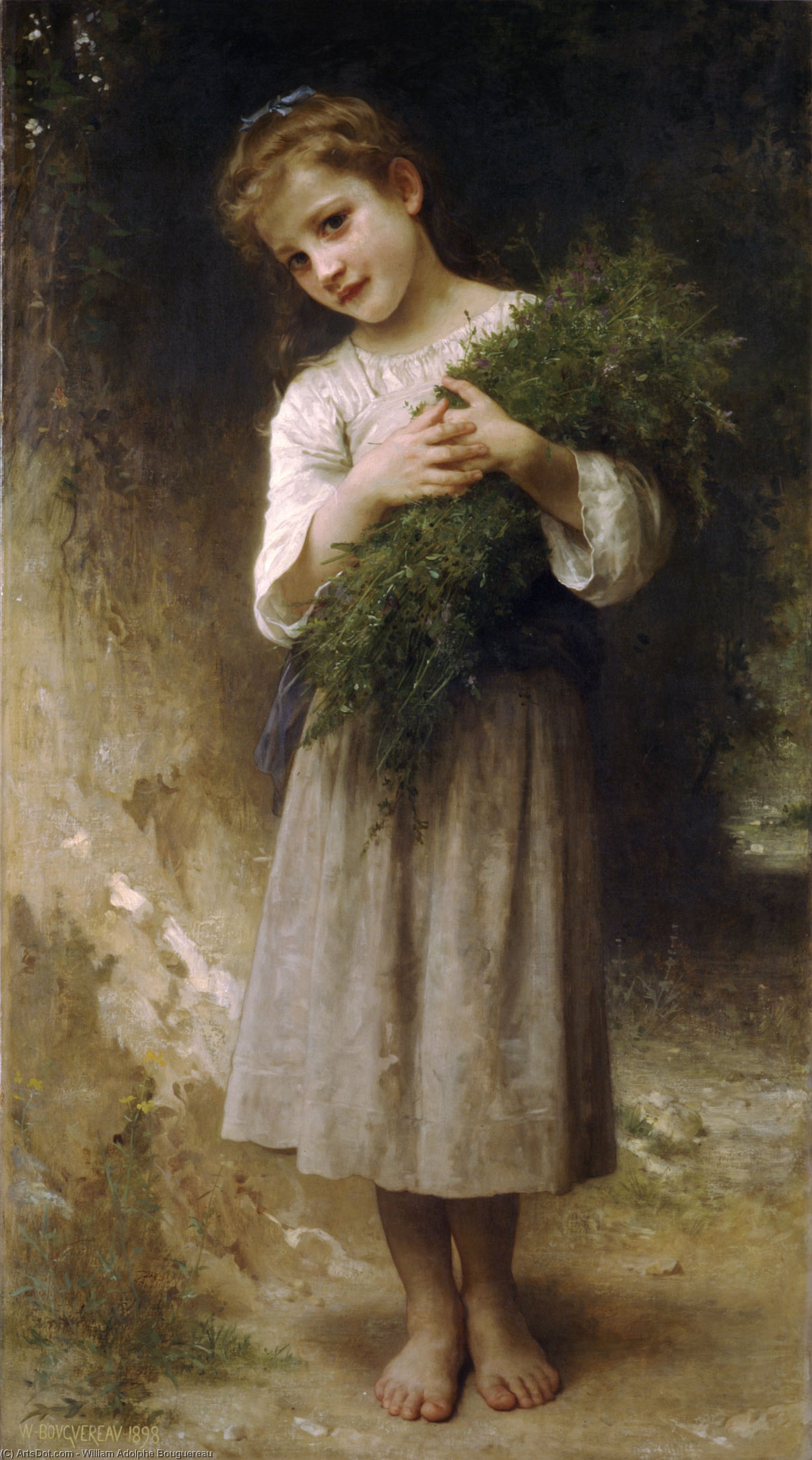Back From The Fields — William-adolphe Bouguereau