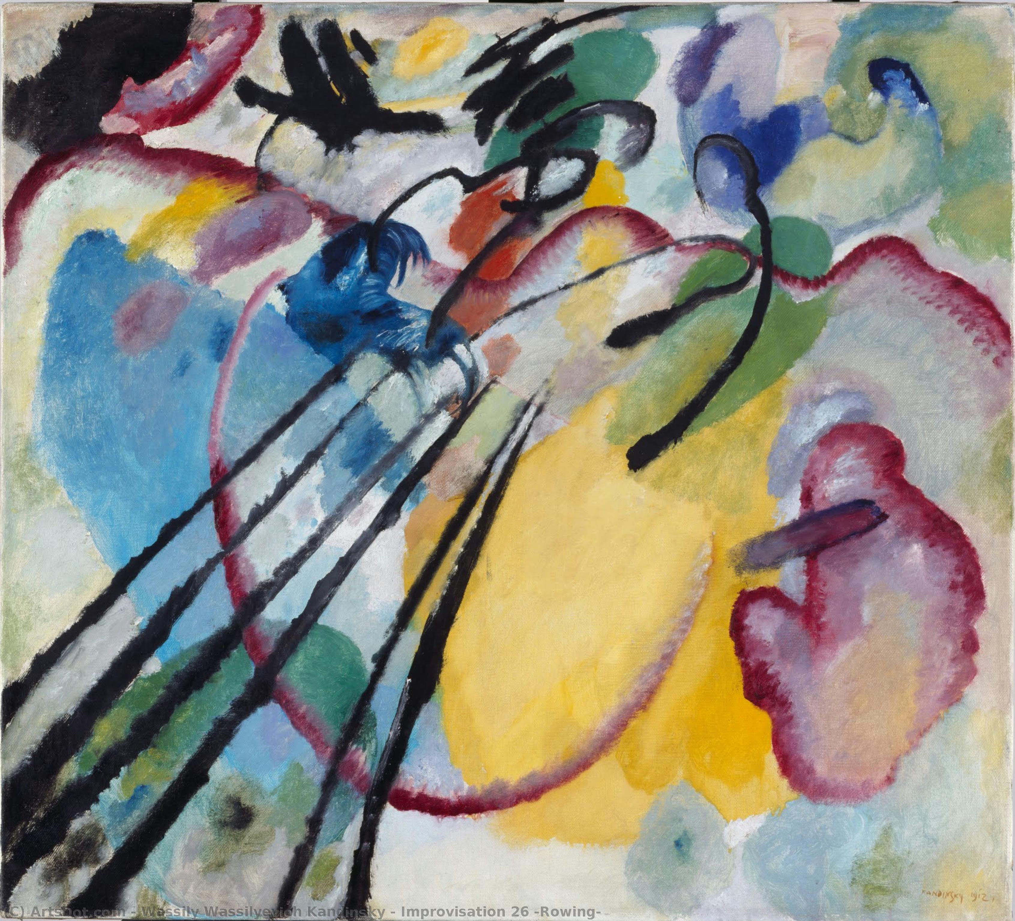 Vasili Vassiljevich Kandinski - Improvisation 26 (Rowing)