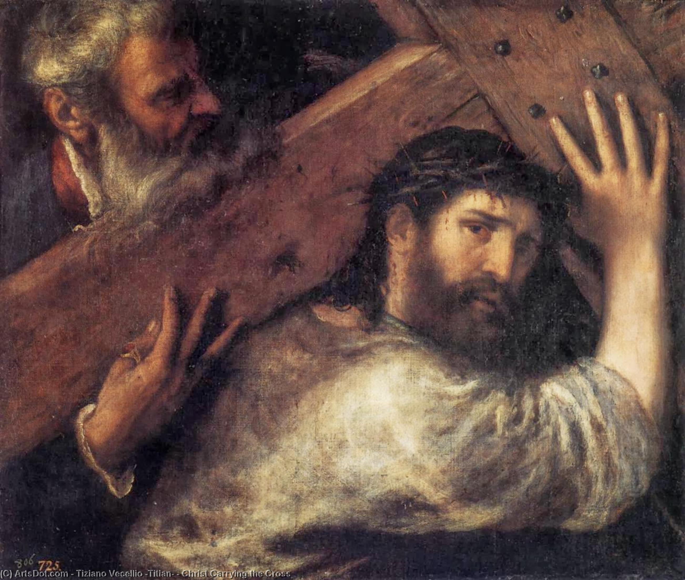 Tycjan - Chrystus niosący krzyż