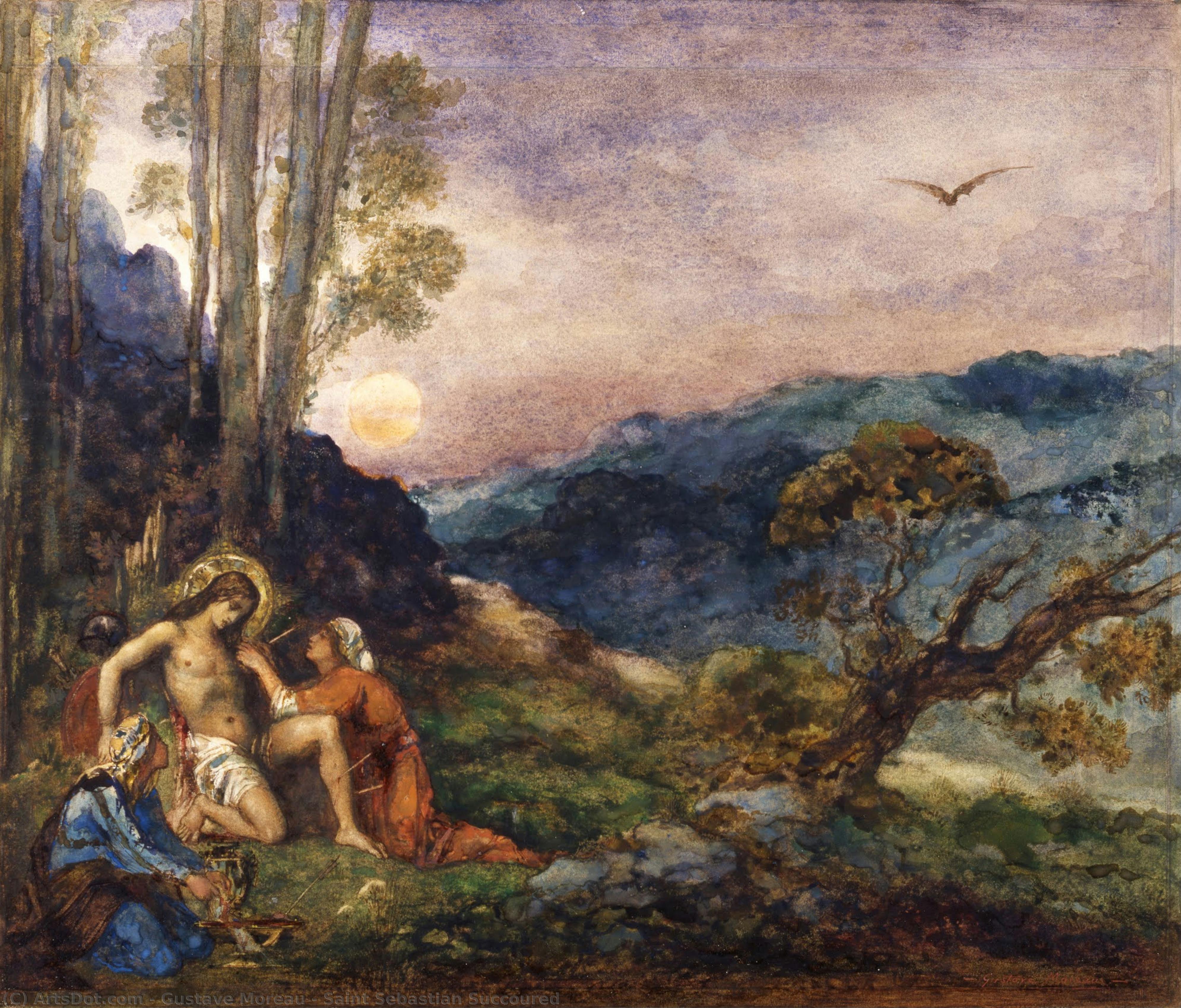 San Sebastiano Soccorso — Gustave Moreau