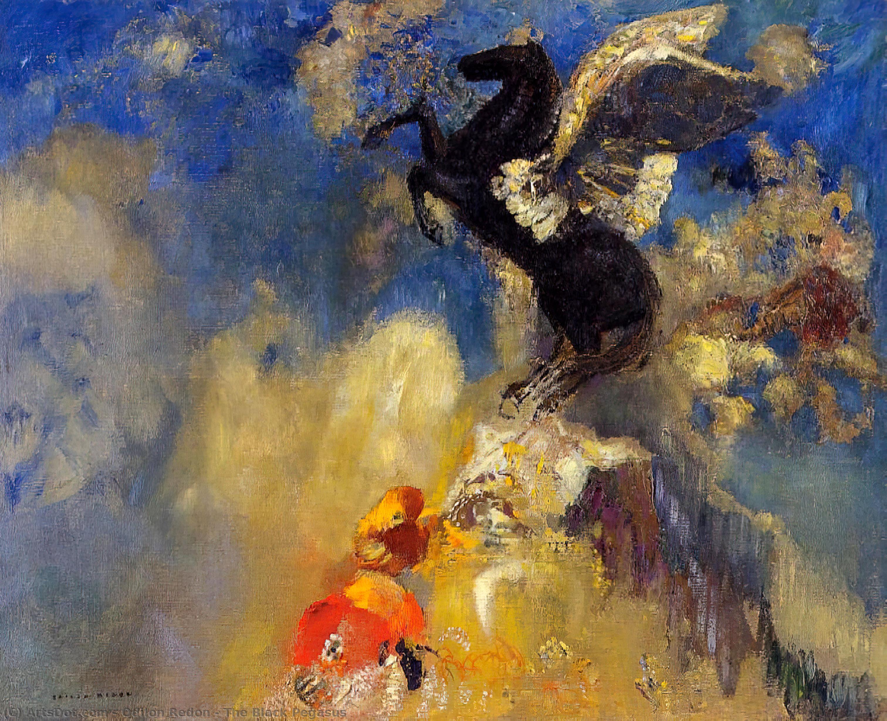 Il Pegaso Nero — Odilon Redon