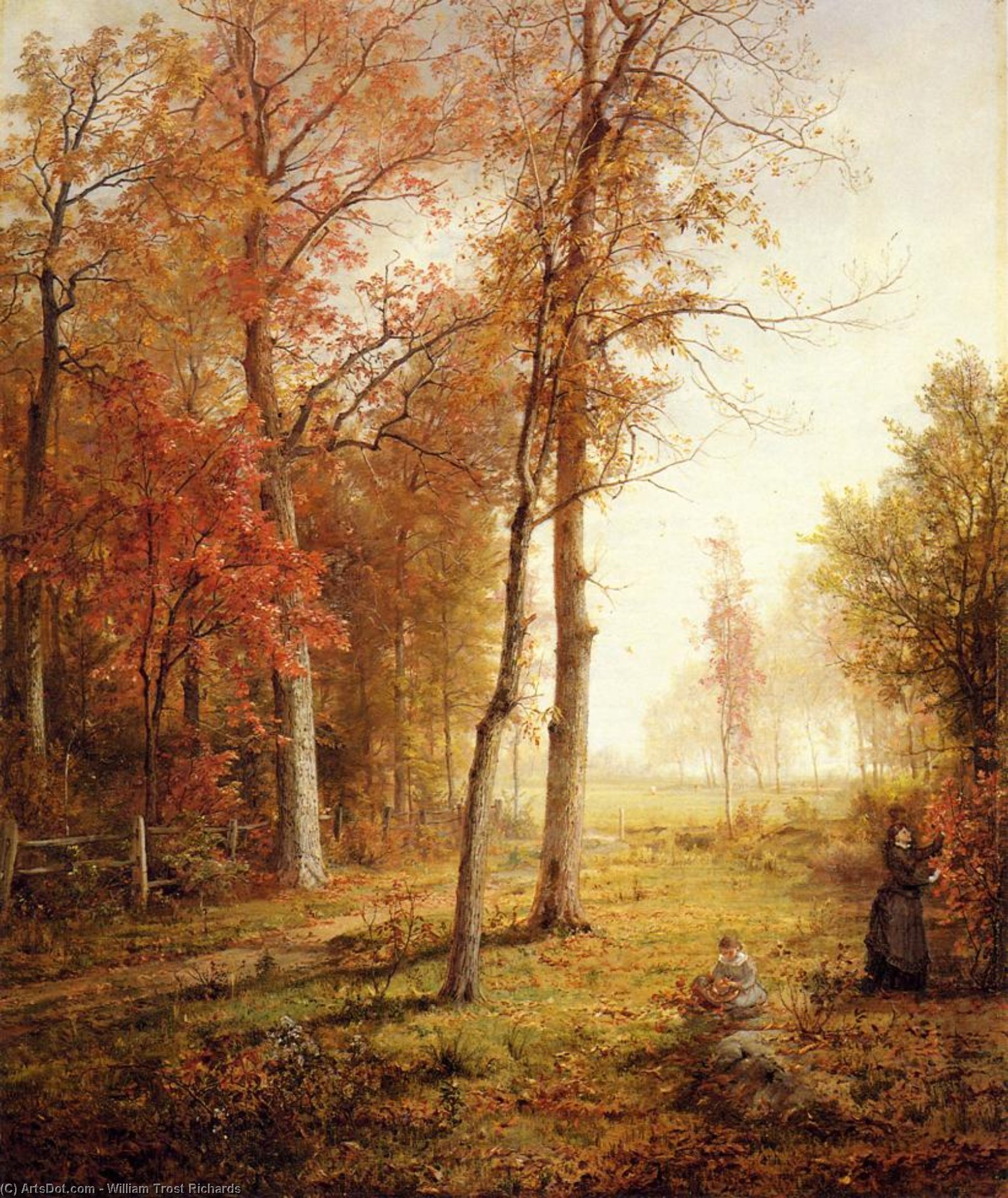Gathering Leaves — William Trost Richards