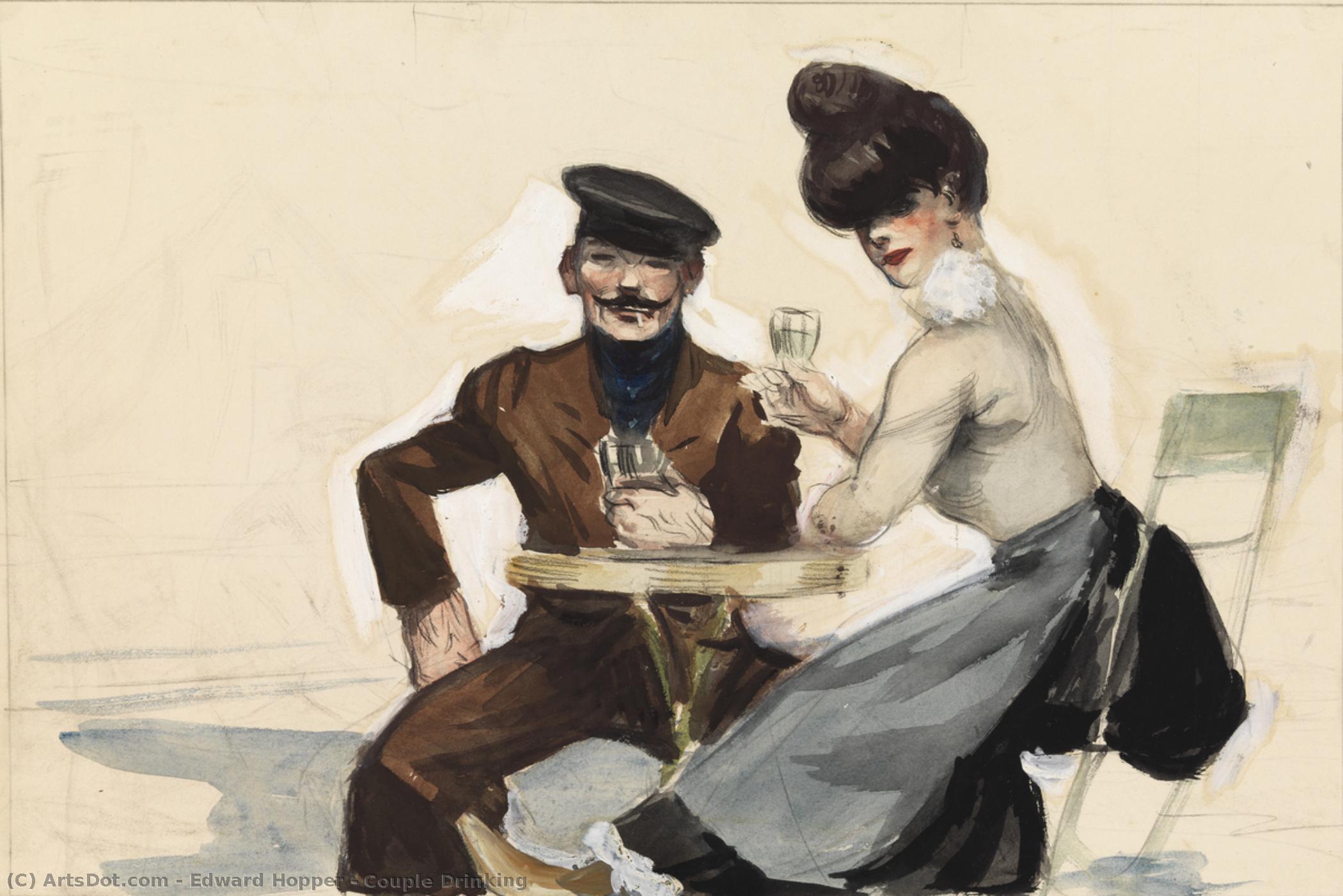 Edward Hopper - Una Coppia Che Beve