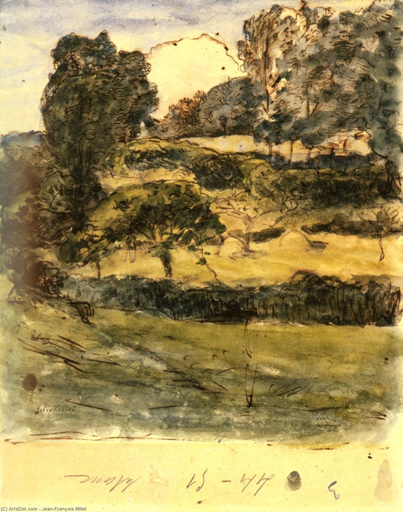 Žan Fransoa Mile - Pastures in Normandy