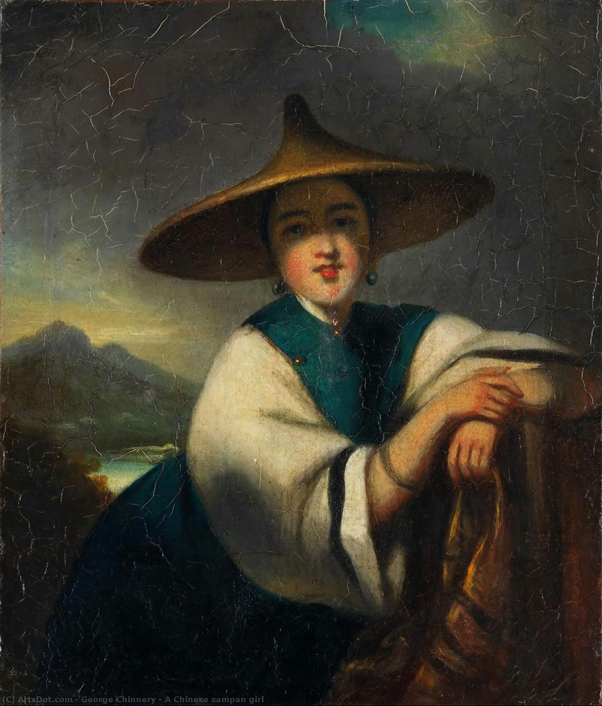 Čínská Sampanova Dívka — George Chinnery