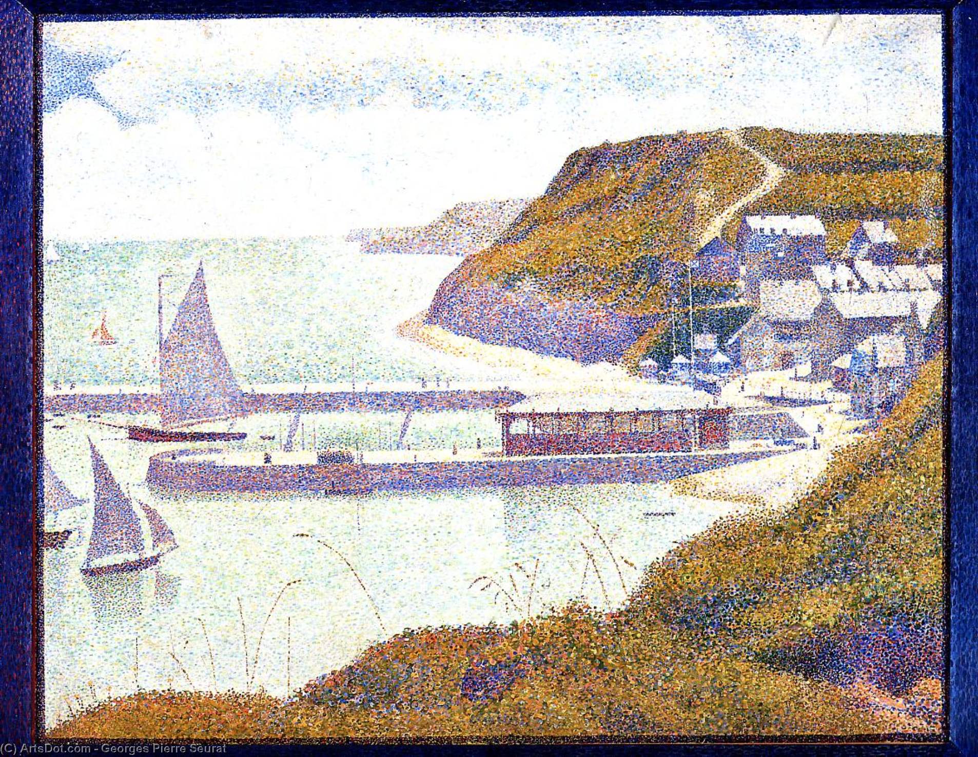 Port-en-bessin, El Puerto Exterior, Marea Alta — Georges Pierre Seurat