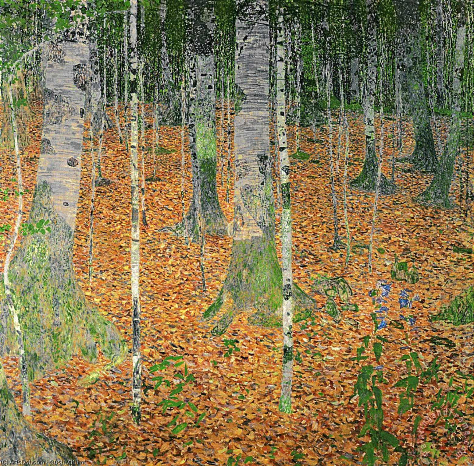Der Birkenwald — Gustav Klimt