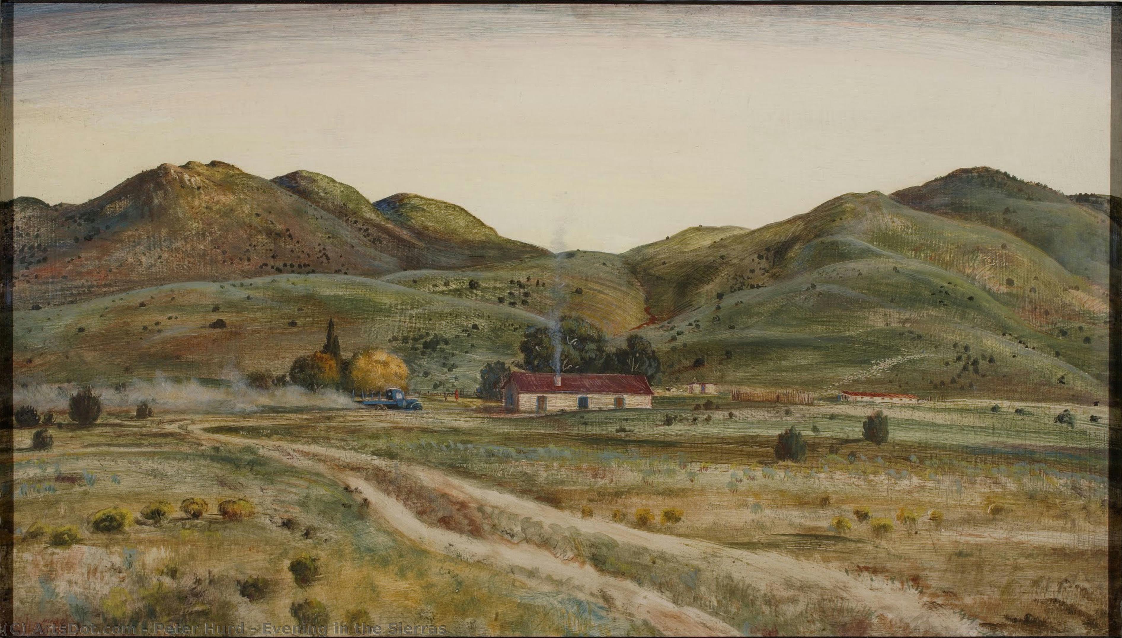 Evening In The Sierras — Peter Hurd