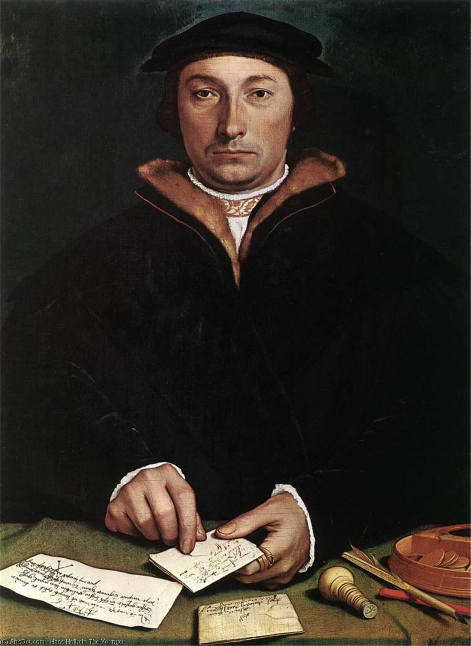 Ritratto Di Dirk Tybis — Hans Holbein Il Giovane