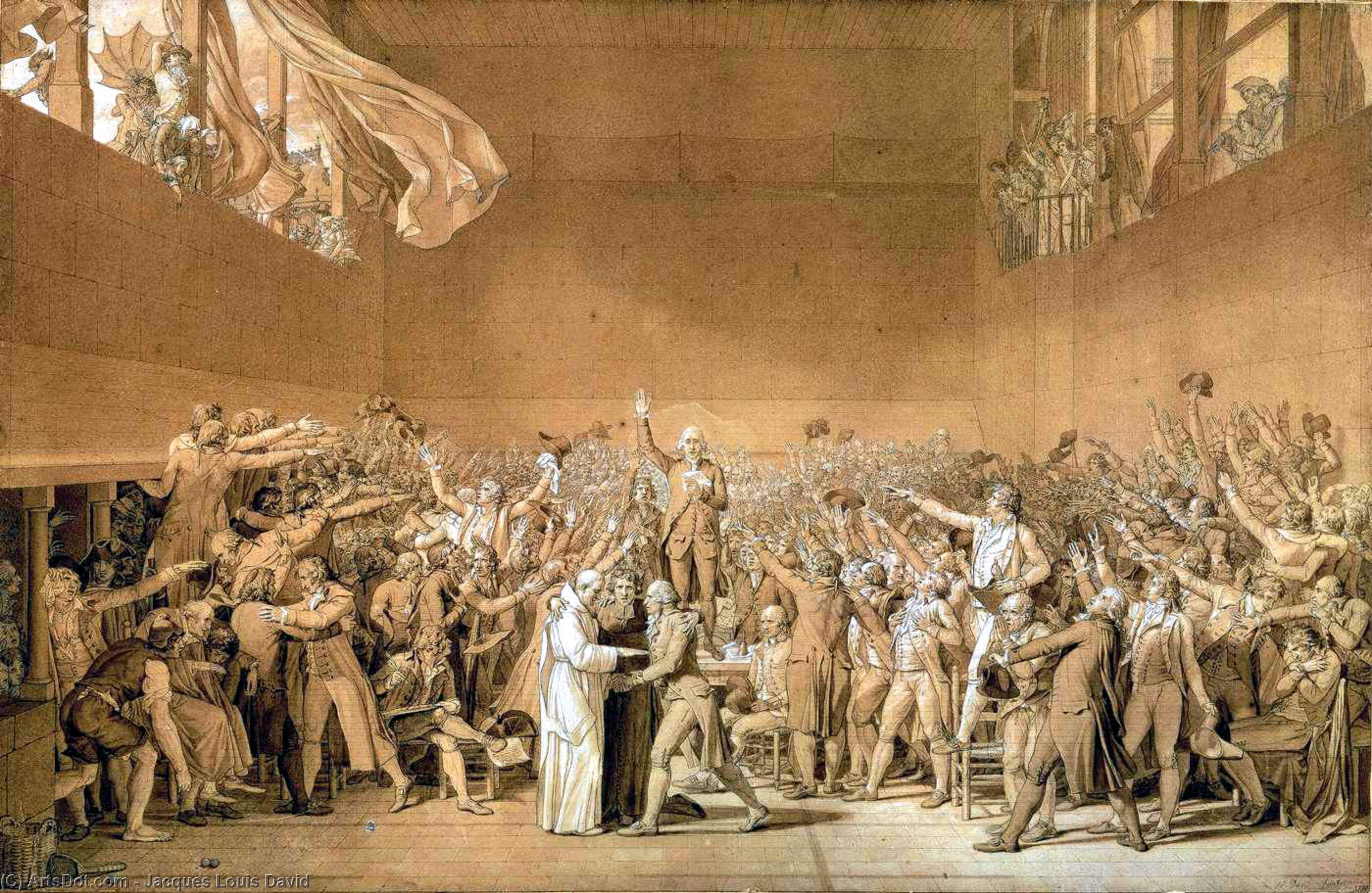 Jacques-Louis David - Le Serment du Jeu de Tennis