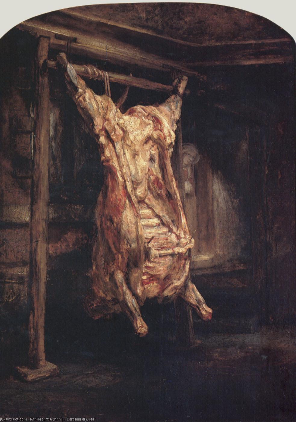 Carcass Of Beef — Rembrandt Van Rijn
