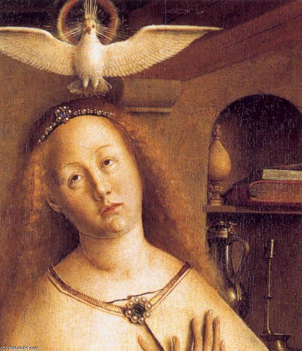 A Ghent Altarpiece: Mary Of The Annunciation (detail) — Jan Van Eyck