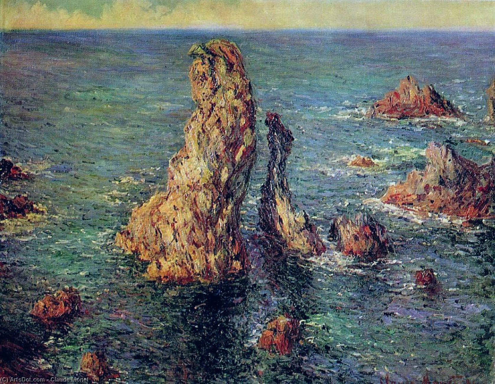 Die Pyramiden Von Port-coton — Claude Monet