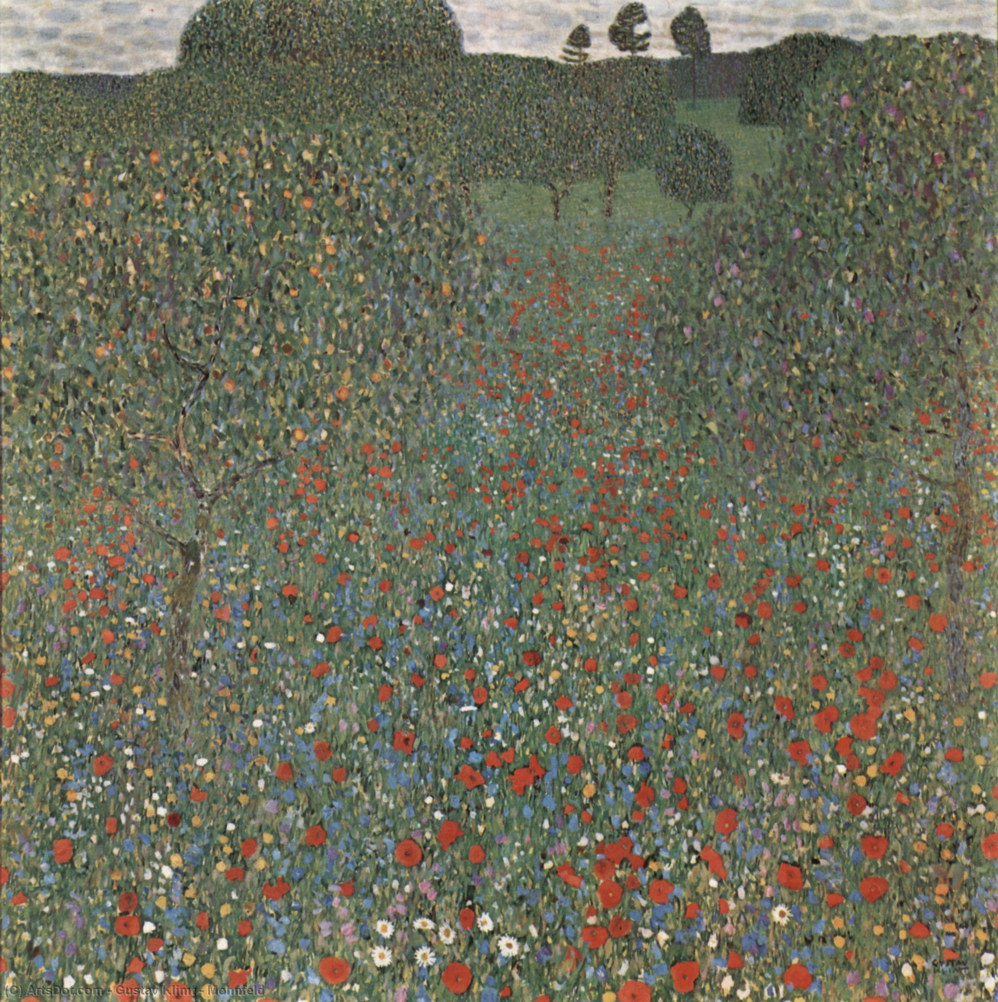 Gustave Klimt - Mohnfeld