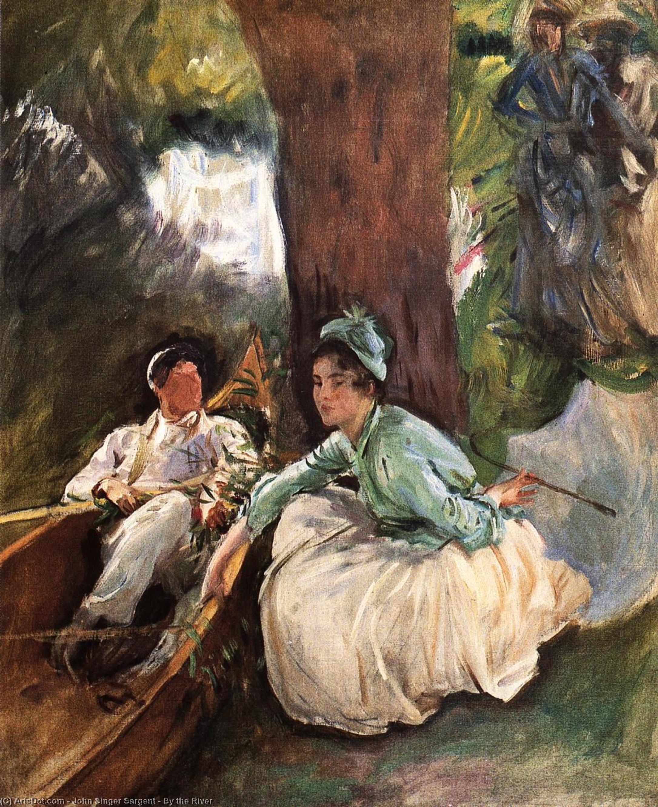 John Singer Sargent - Au bord de la rivière