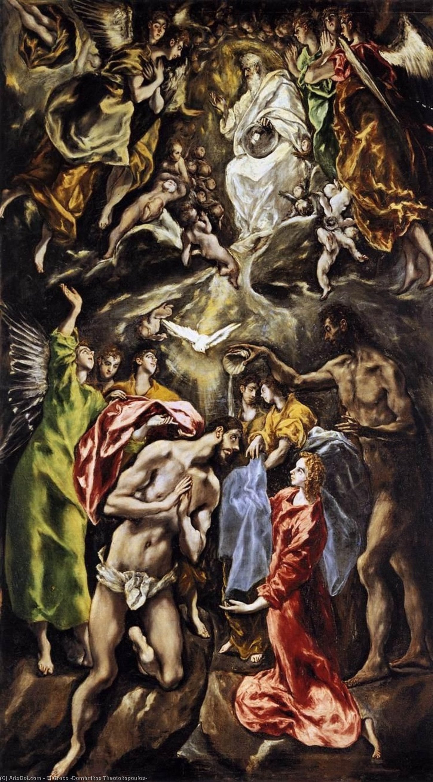 El Greco - La Battesimo di Cristo