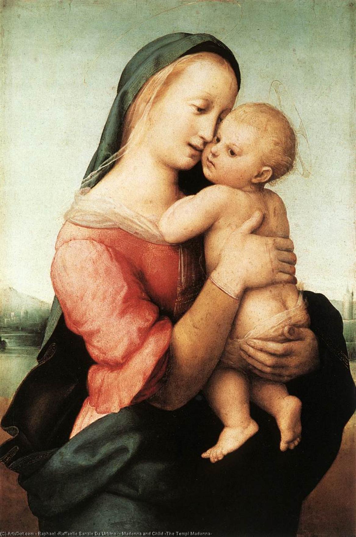 Madona A Dítě (tempi Madonna) — Rafael