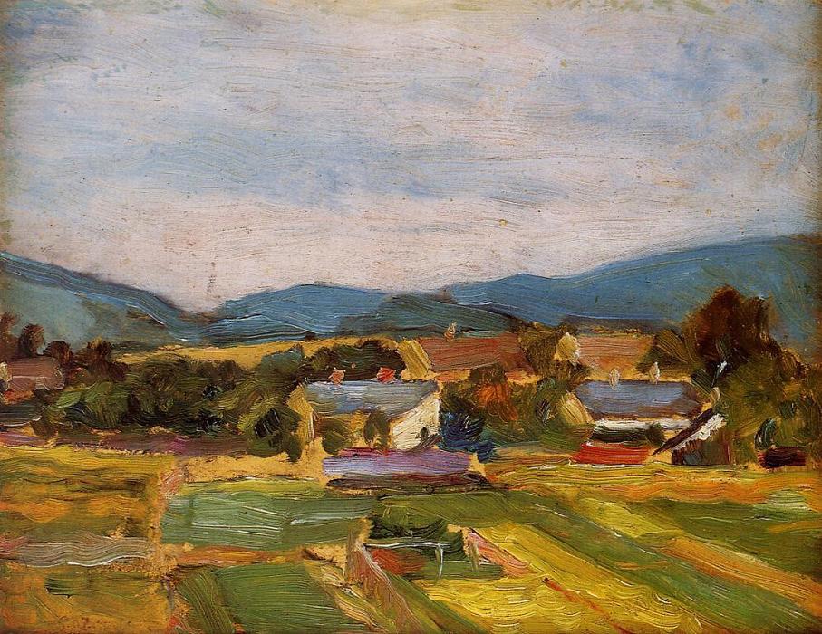 Egon Şiele - Landscape in Lower Austria