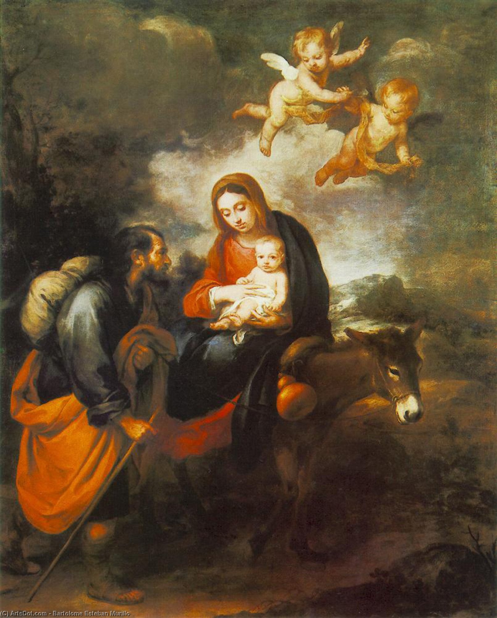 Flight Into Egypt — Bartoloměj Esteban Murillo
