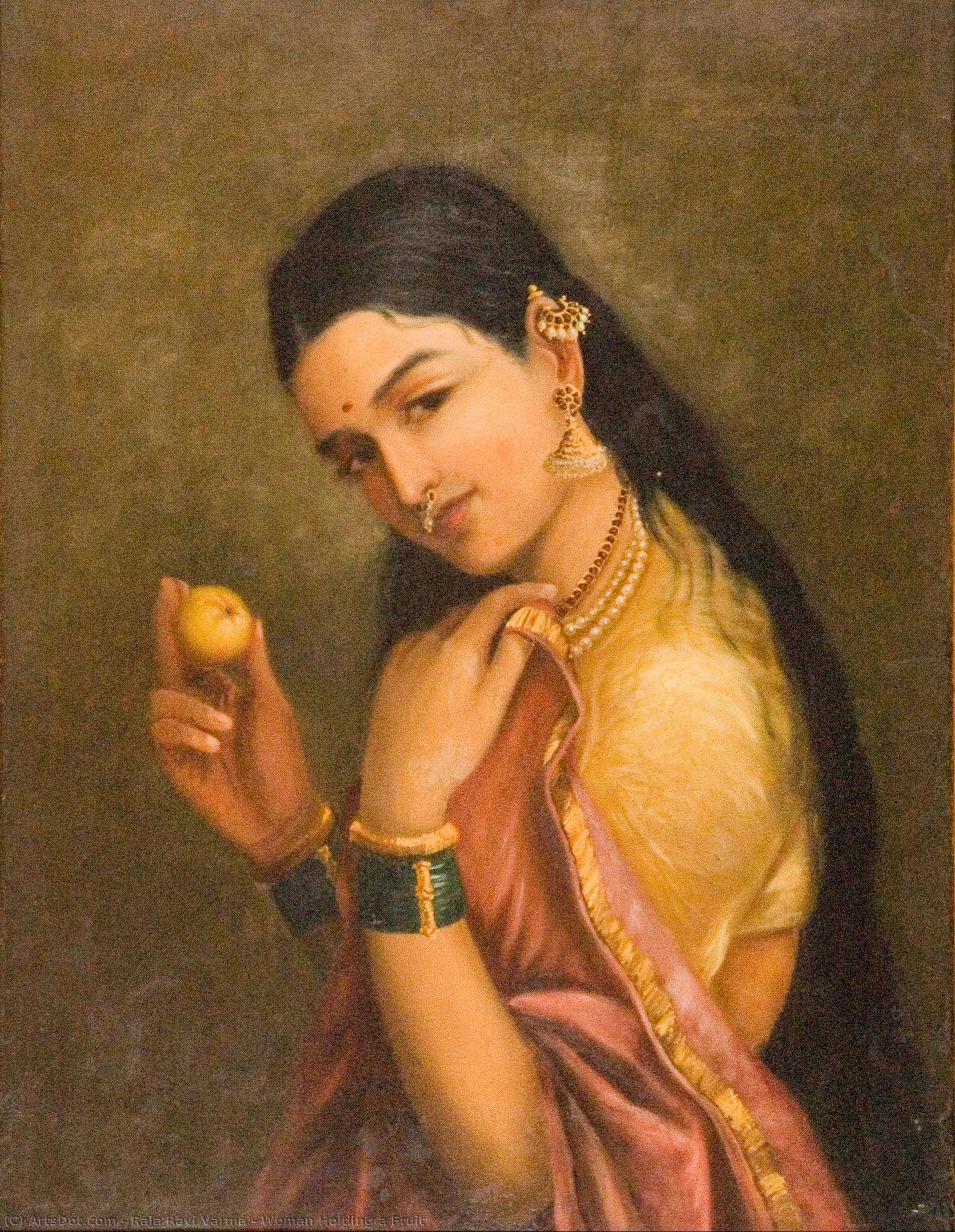 Raja Ravi Varma - Woman Holding a Fruit