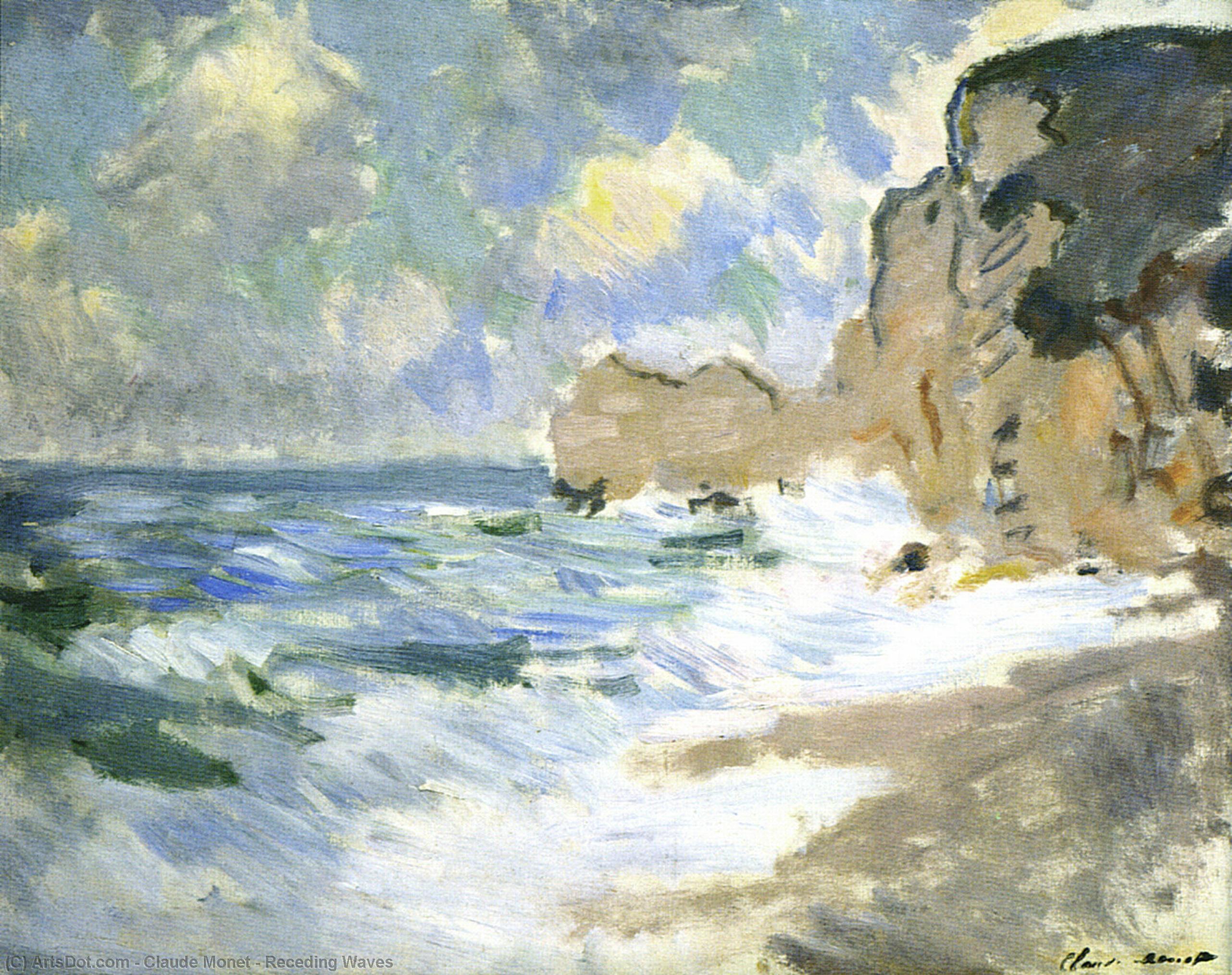 Receding Waves — Claude Monet