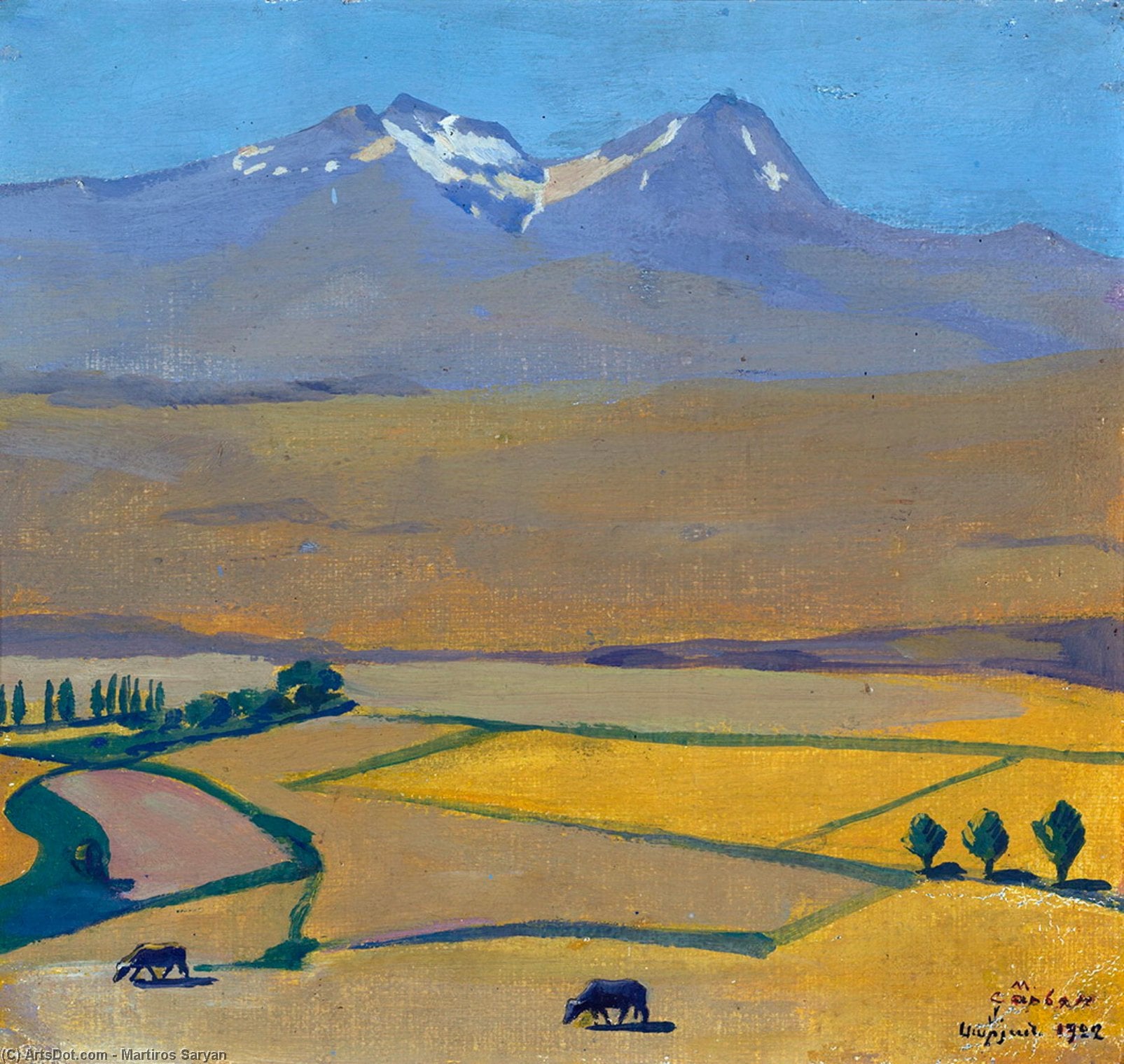 Martiros Saryan - Mount Aragats at summer