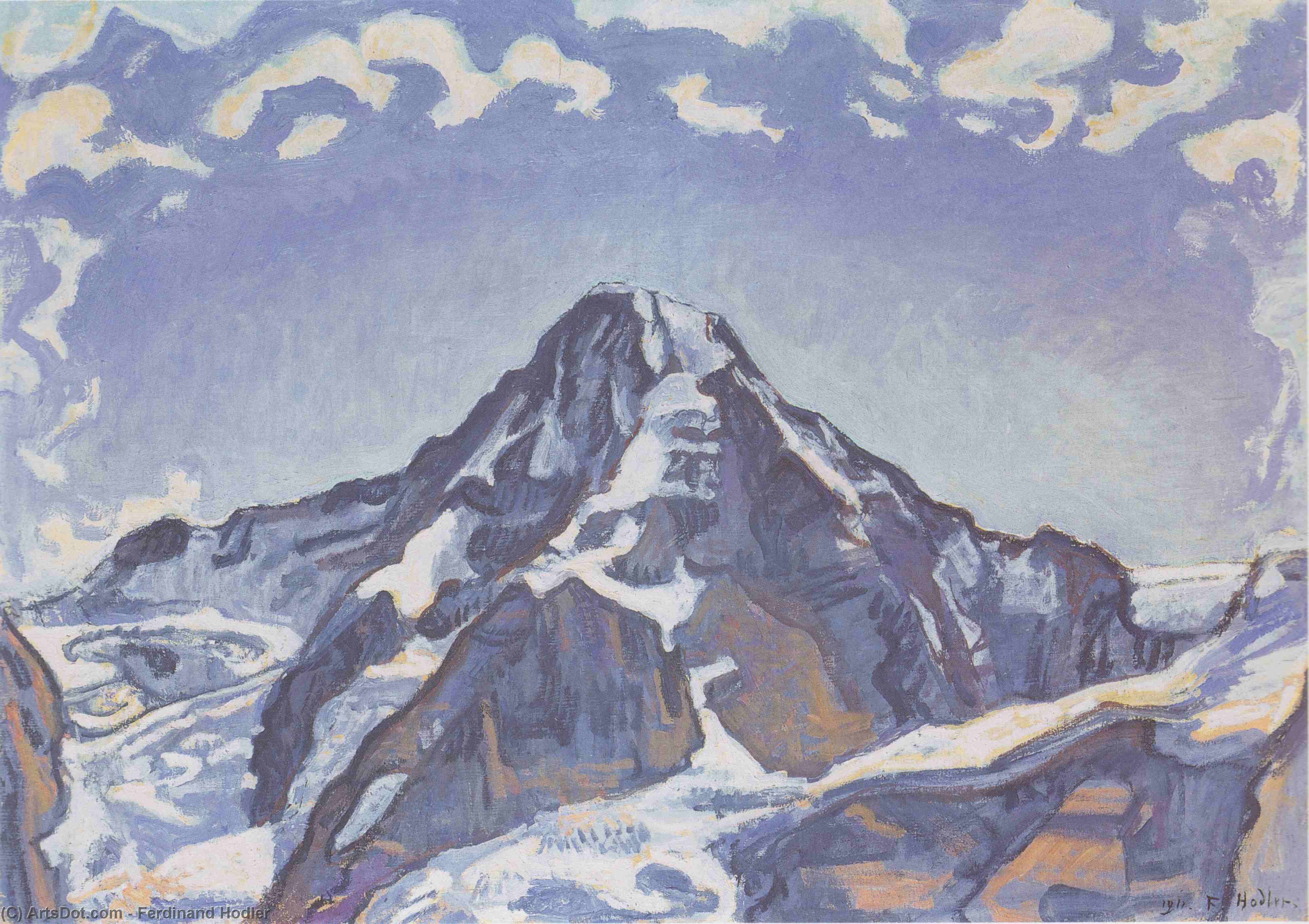 The Monk With Clouds — Ferdinand Hodler