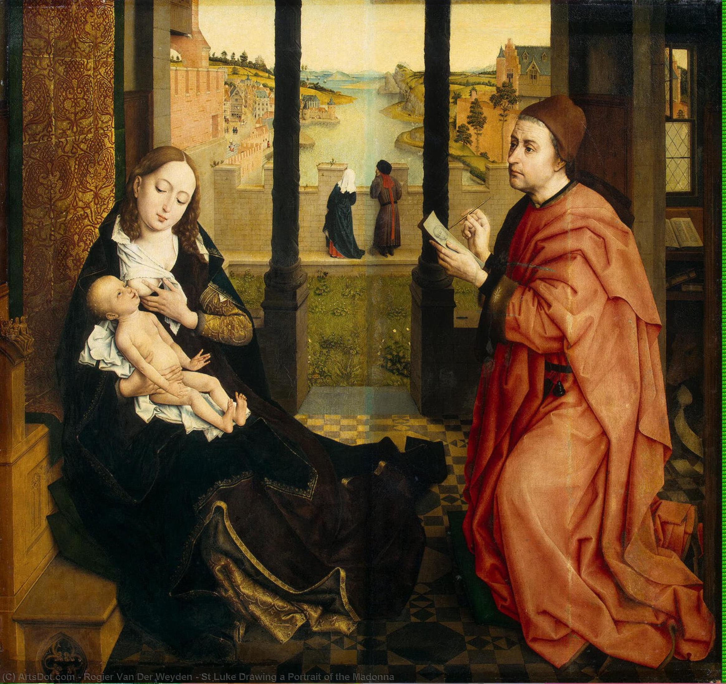 Rogier van der Weyden - St Luke Zeichnen eines Madonnenbildes