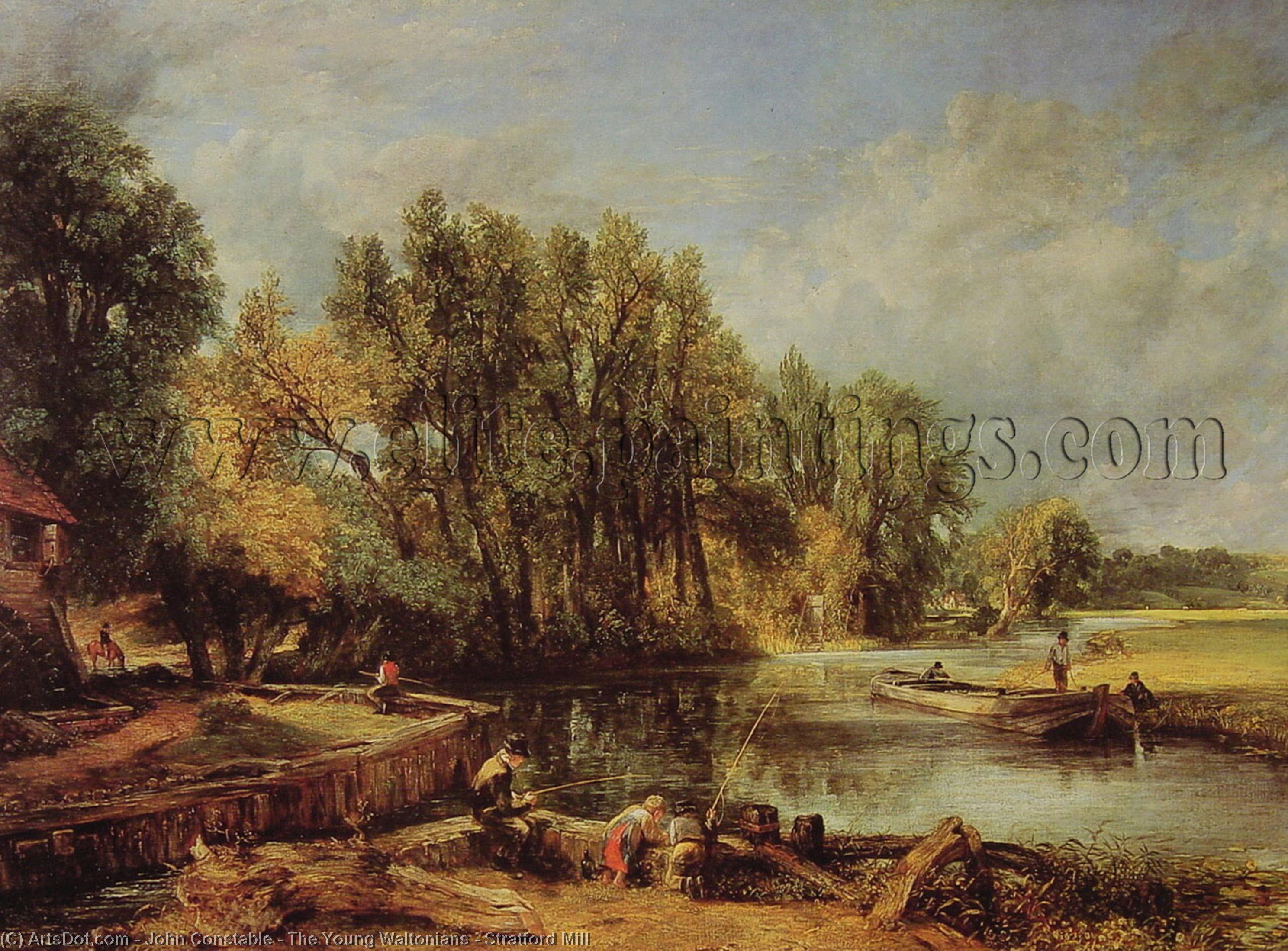 John Constable - The Young Waltonians - Stratford Mill