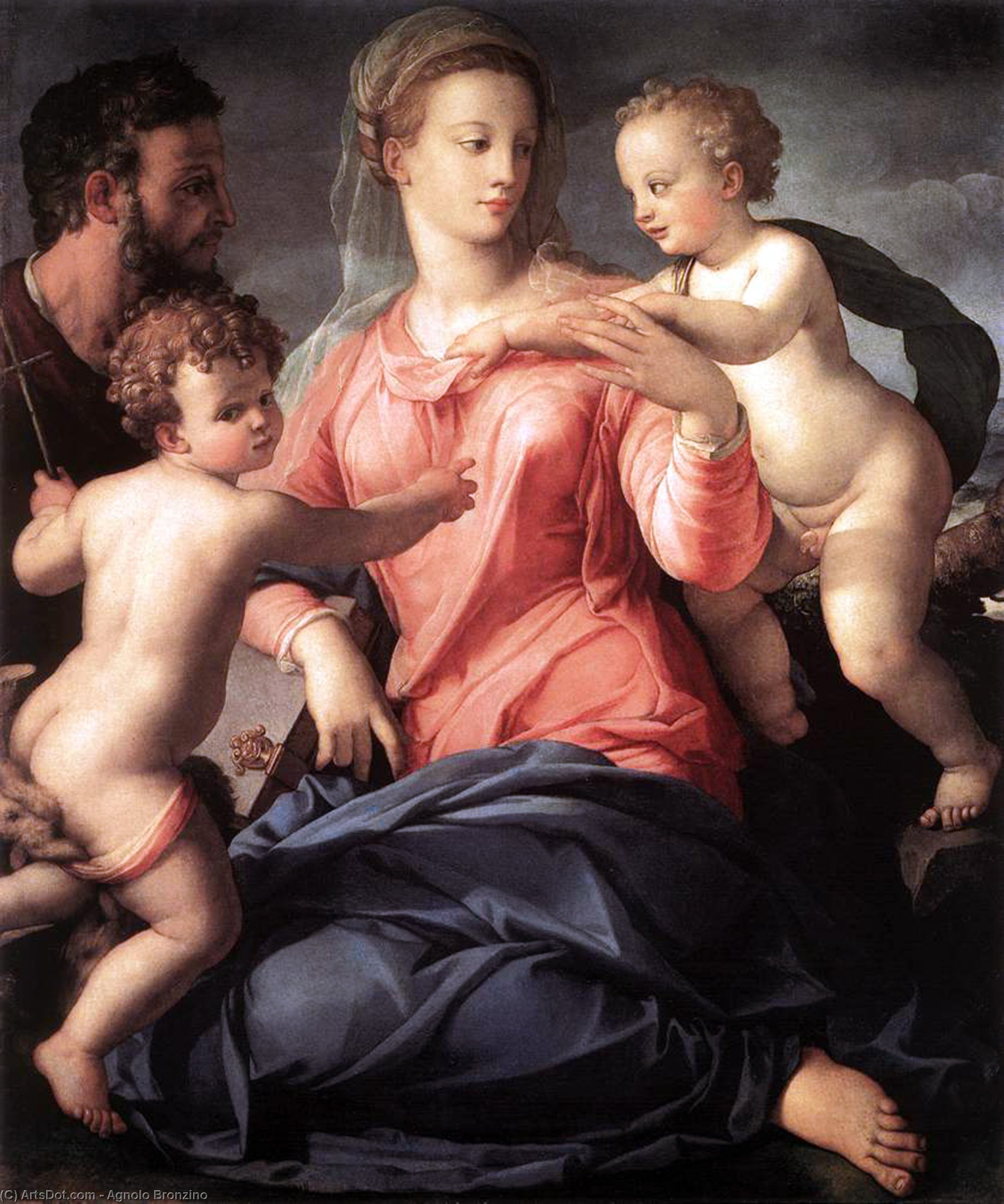 Agnolo Bronzino - Holy Family (9)