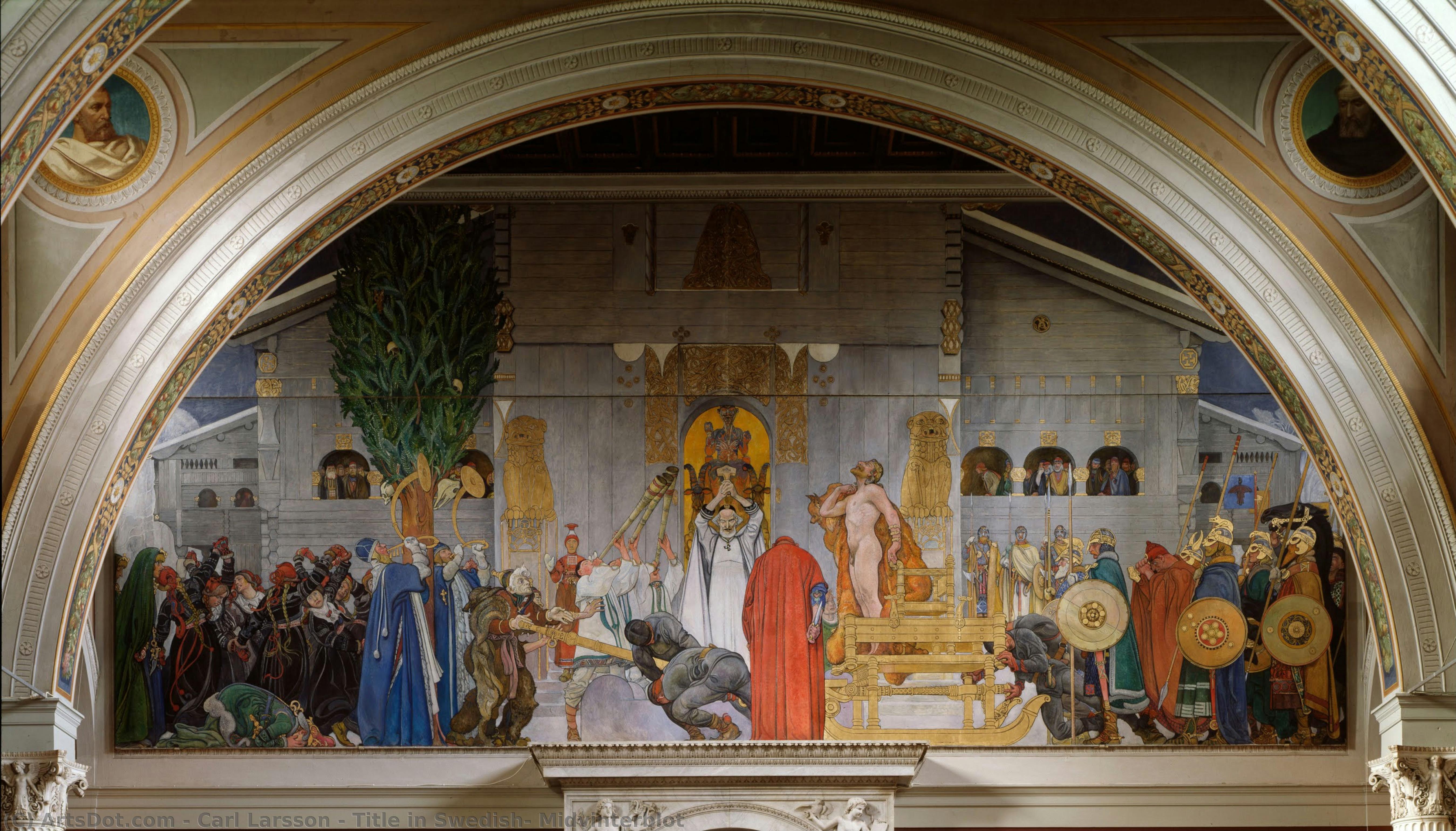 Titolo In Svedese: Midvinterblot — Carl Larsson