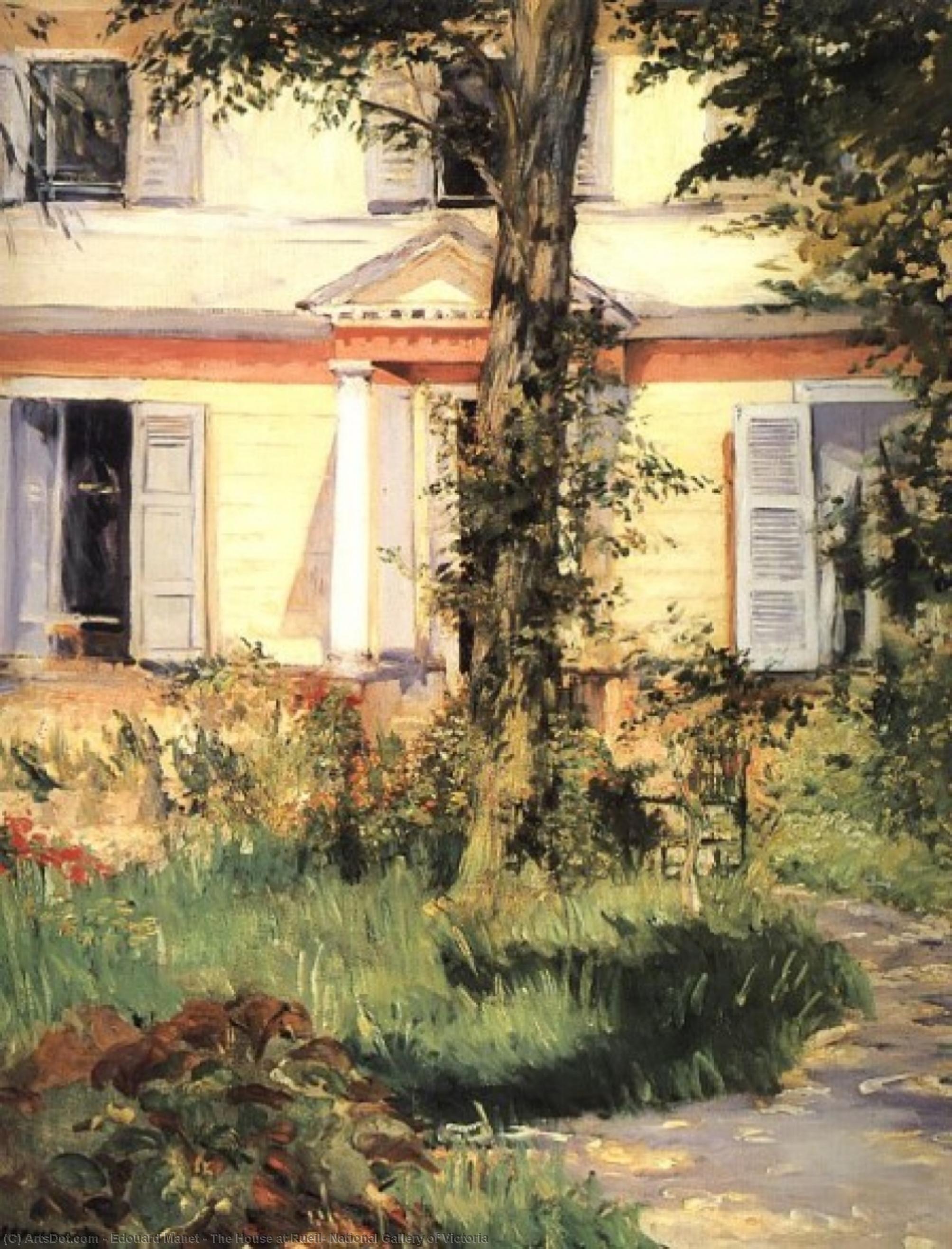 Huset Vid Rueil, National Gallery Of Victoria — Édouard Manet
