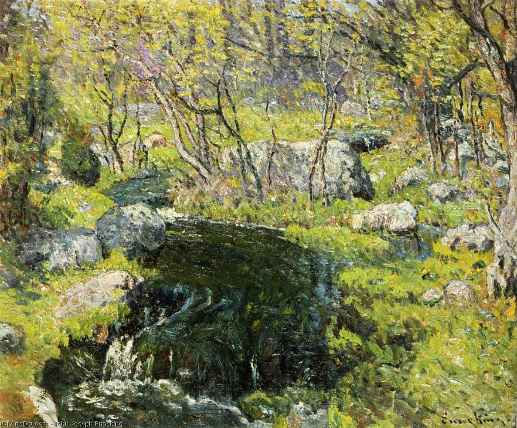 Stream In Spring — Johanas Jozefas Ennekingas